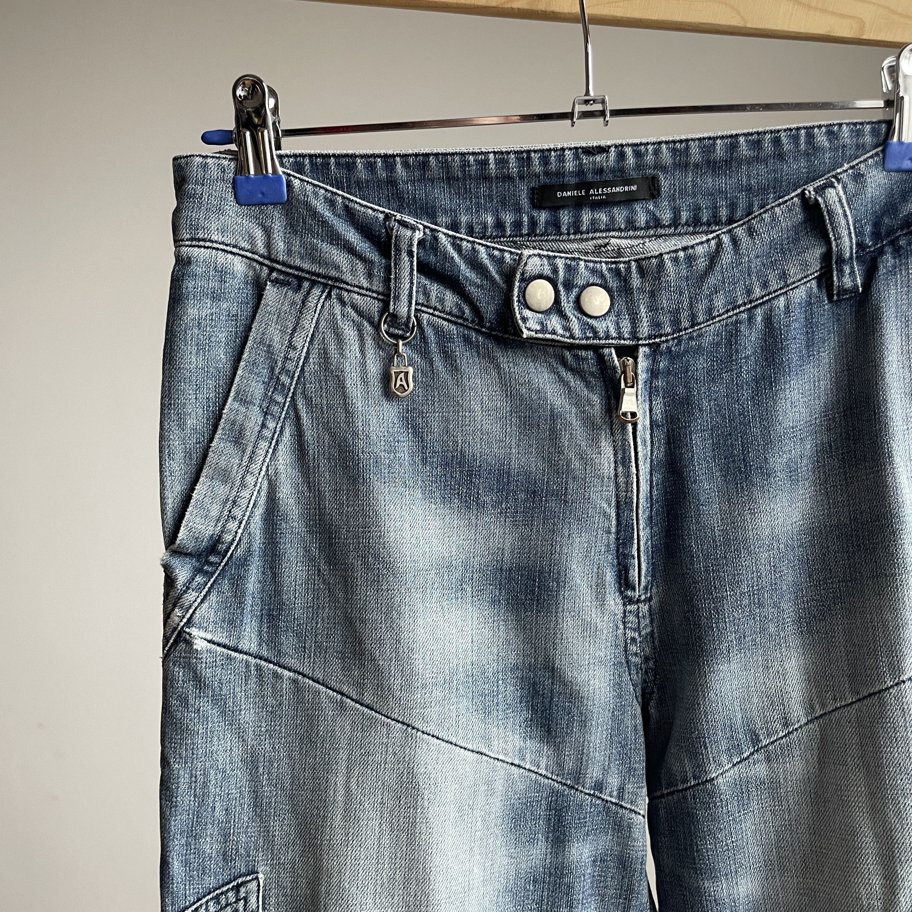 Daniele Alessandrini Daniele Alessandrini Vintage Zipper Biker Jeans Size 31 Size US 31 - 6 Thumbnail