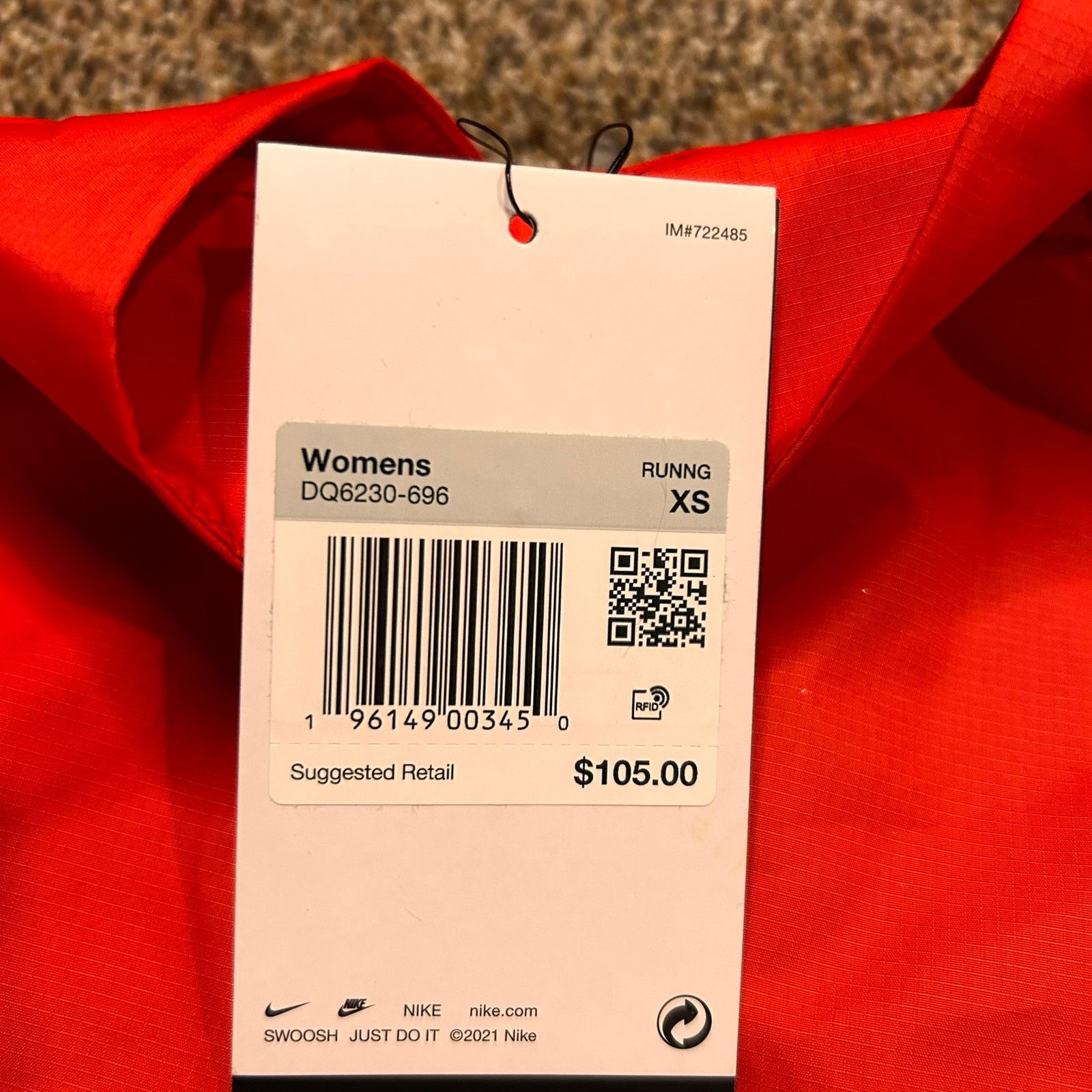 Nike Nike Air Women's Red Reflective Running Jacket Dri-FIT - XS Size XS / US 0-2 / IT 36-38 - 7 Thumbnail