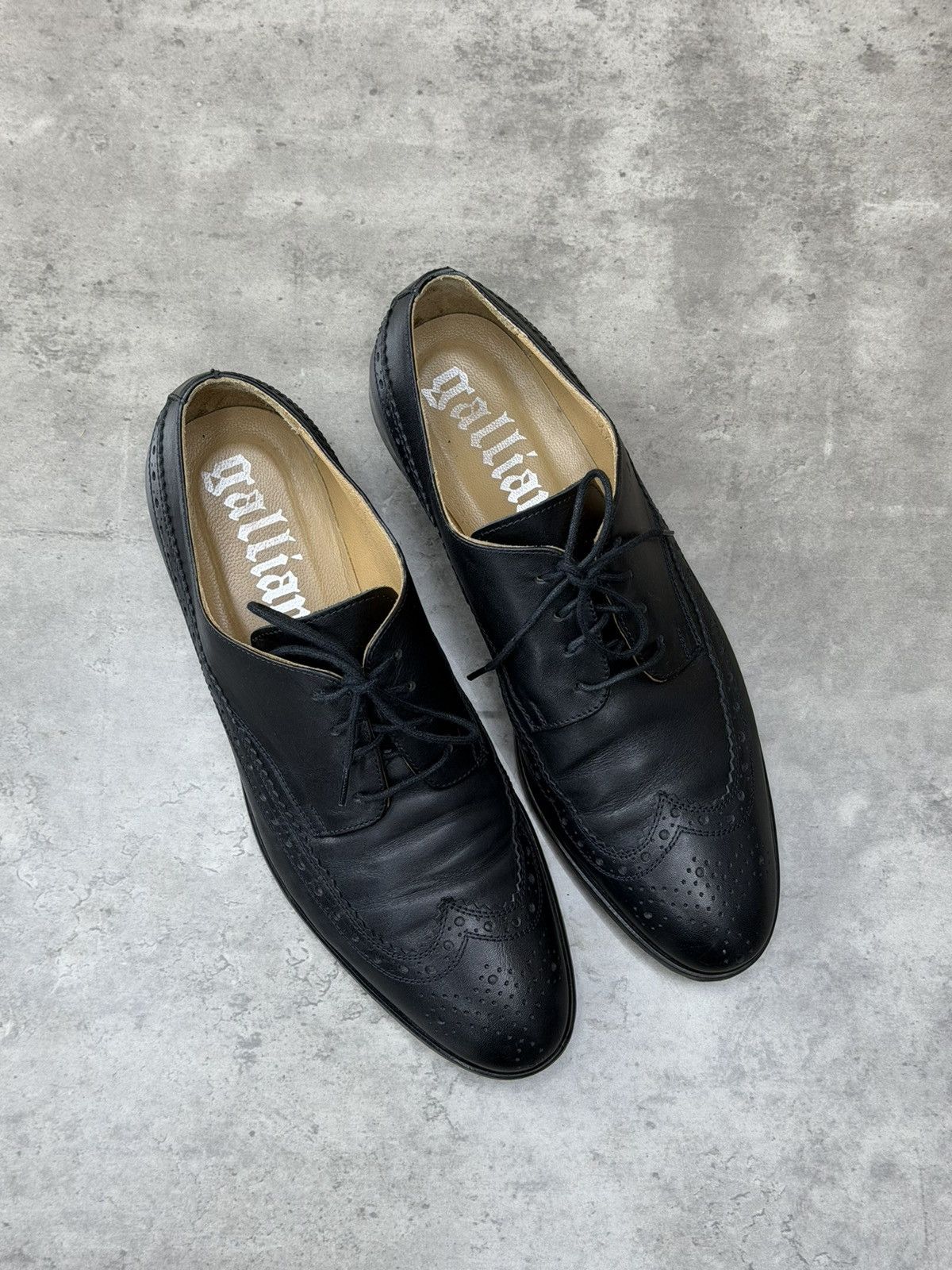 John Galliano John Galliano Black Brogue Derby Shoes EU 44 Size US 11 / EU 44 - 1 Thumbnail