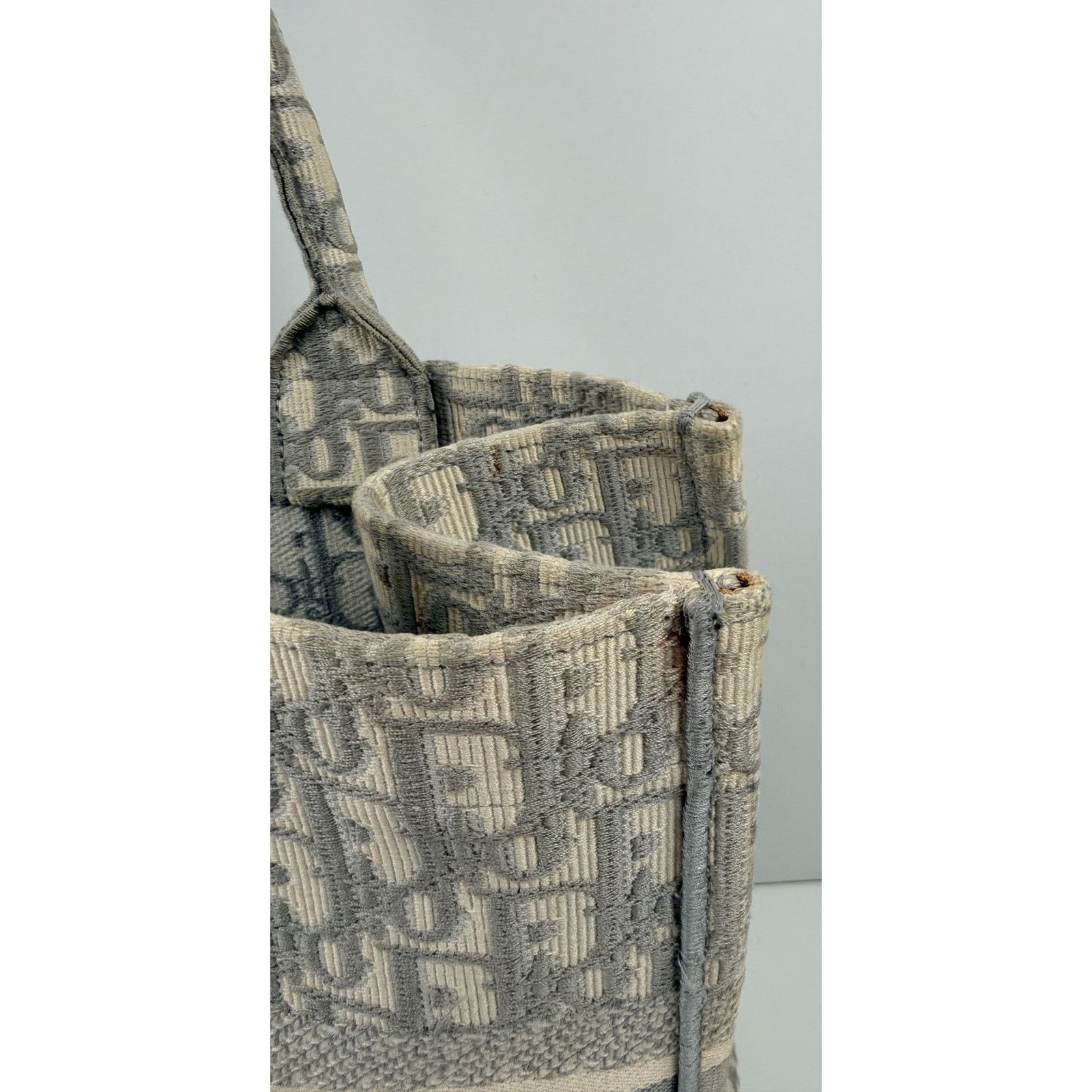 Dior Christian Dior Gray Oblique Medium Book Tote Size ONE SIZE - 15 Thumbnail