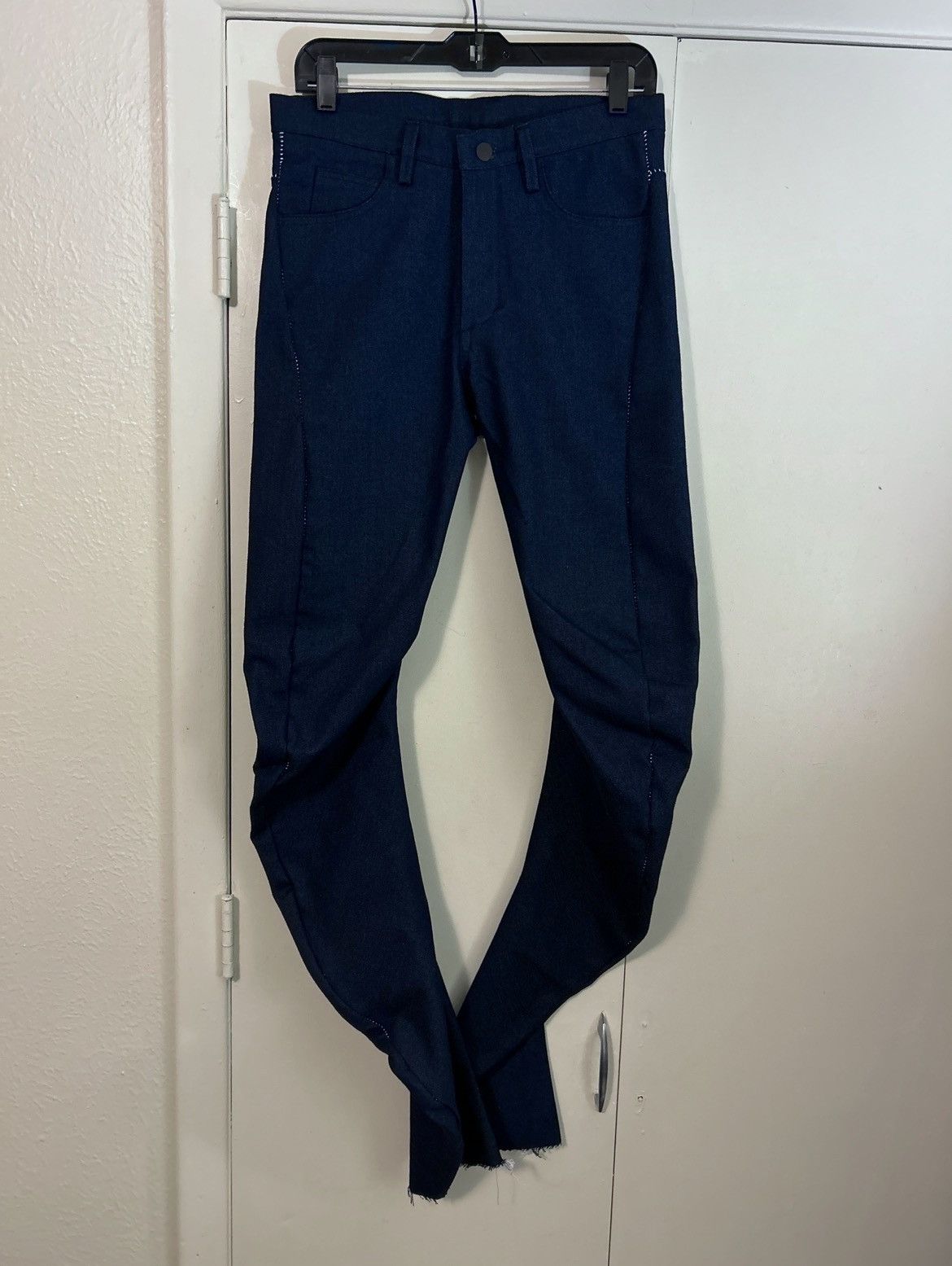 image of Zam Barrett Ss23 || Overlocked Dna Jeans - Indigo Blue, Men's (Size 30)