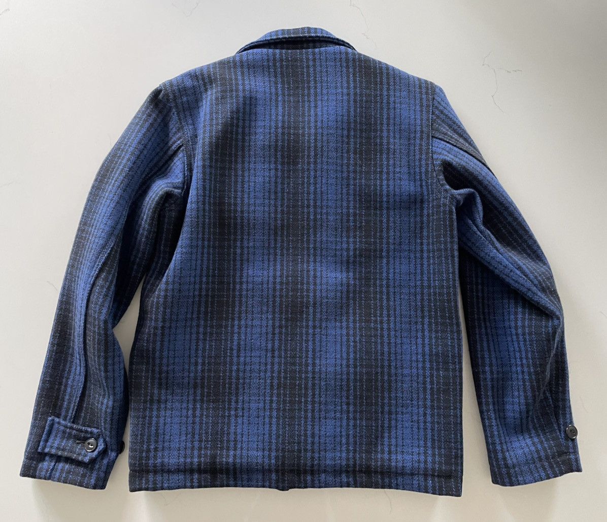 Studio D'Artisan Studio D'Artisan Blue Wool Check Zip Jacket - Size Small Size US S / EU 44-46 / 1 - 3 Thumbnail