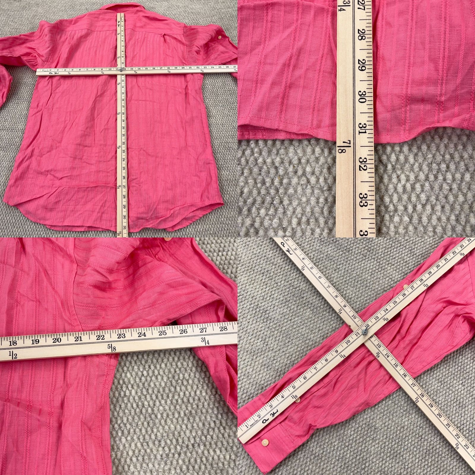 Tommy Bahama Tommy Bahama Shirt Men Large Pink Linen Button Up Relax Hawaiian Beach Camp Size US L / EU 52-54 / 3 - 8 Thumbnail