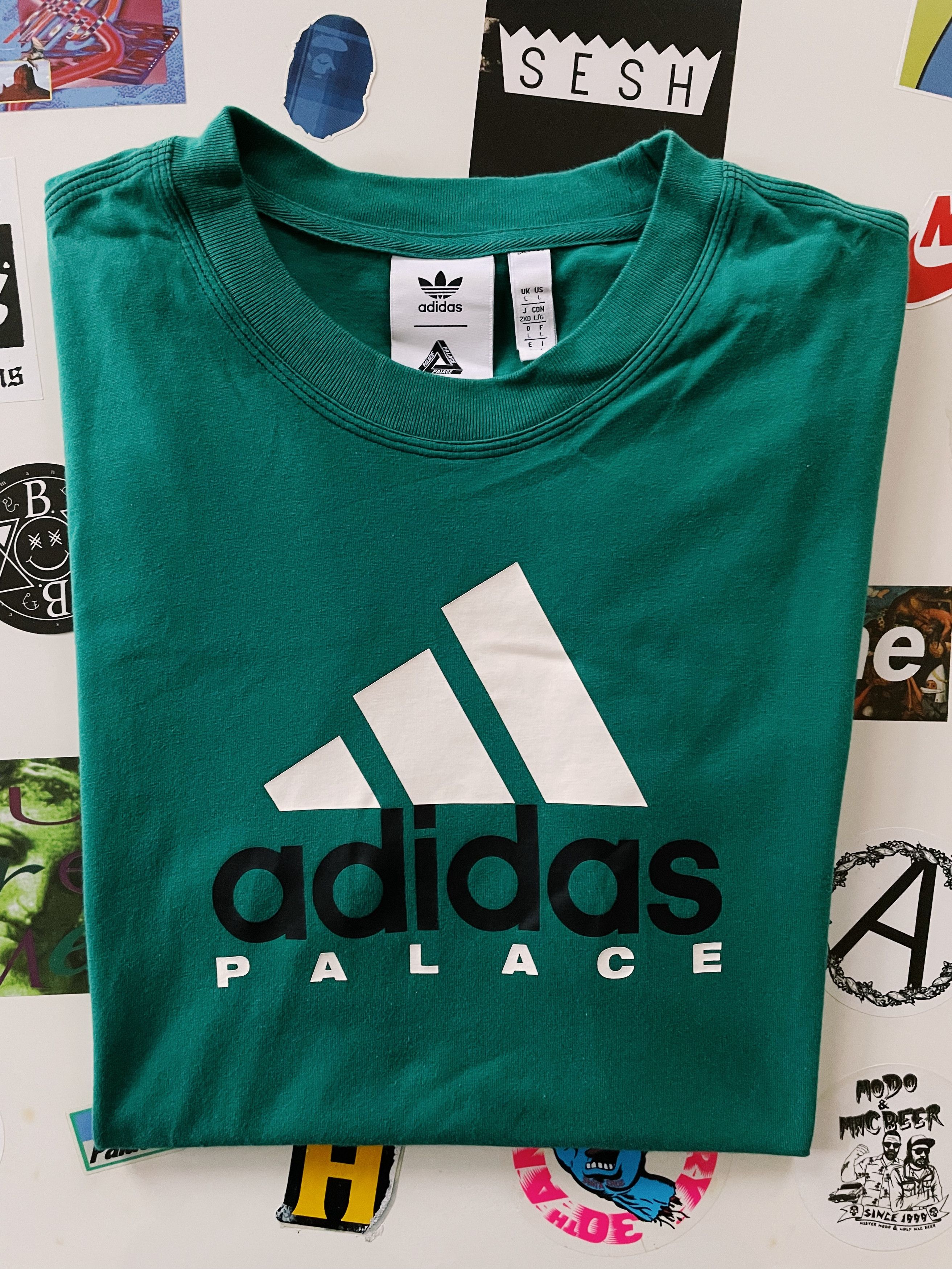 Adidas Palace x adidas EQT T-shirt Green | Grailed