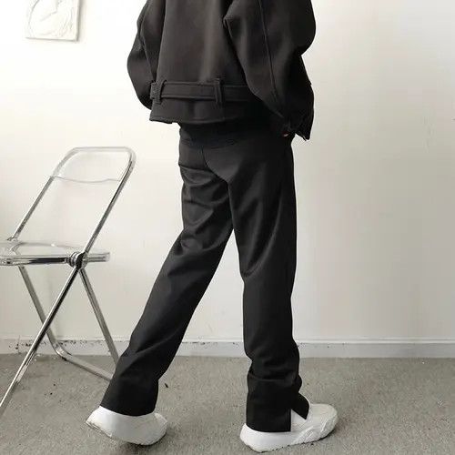 Other Black Flared Ankle Zip Pants Size US 30 / EU 46 - 4 Thumbnail