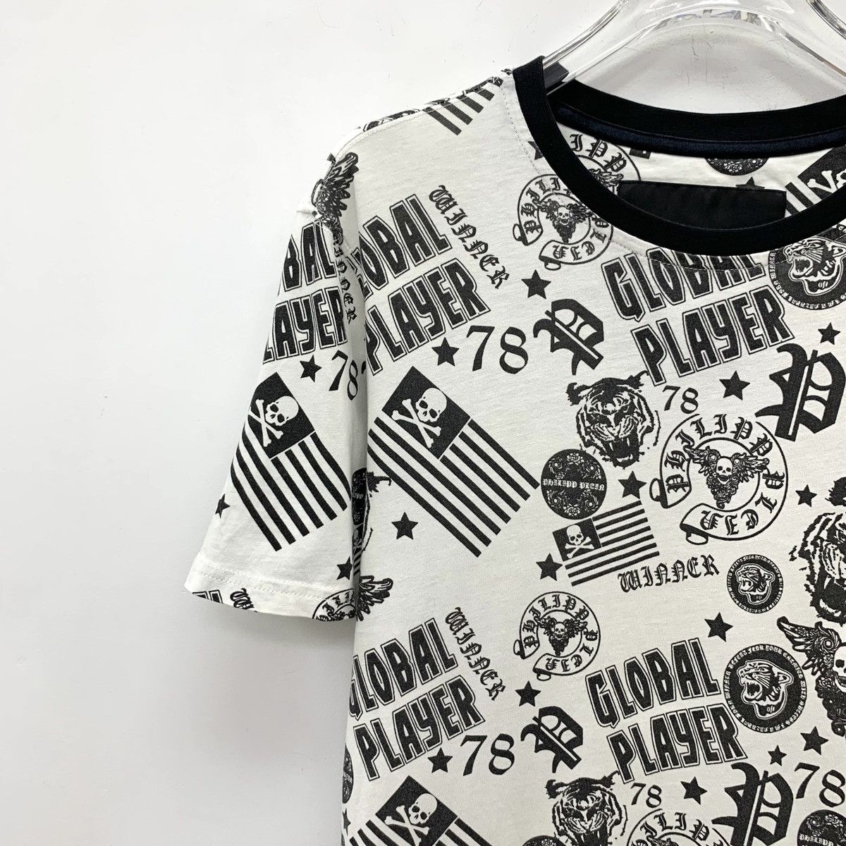 Philipp Plein Philipp Plein Cotton Crew Neck Short Sleeve T-Shirt K26WX Size US L / EU 52-54 / 3 - 3 Thumbnail
