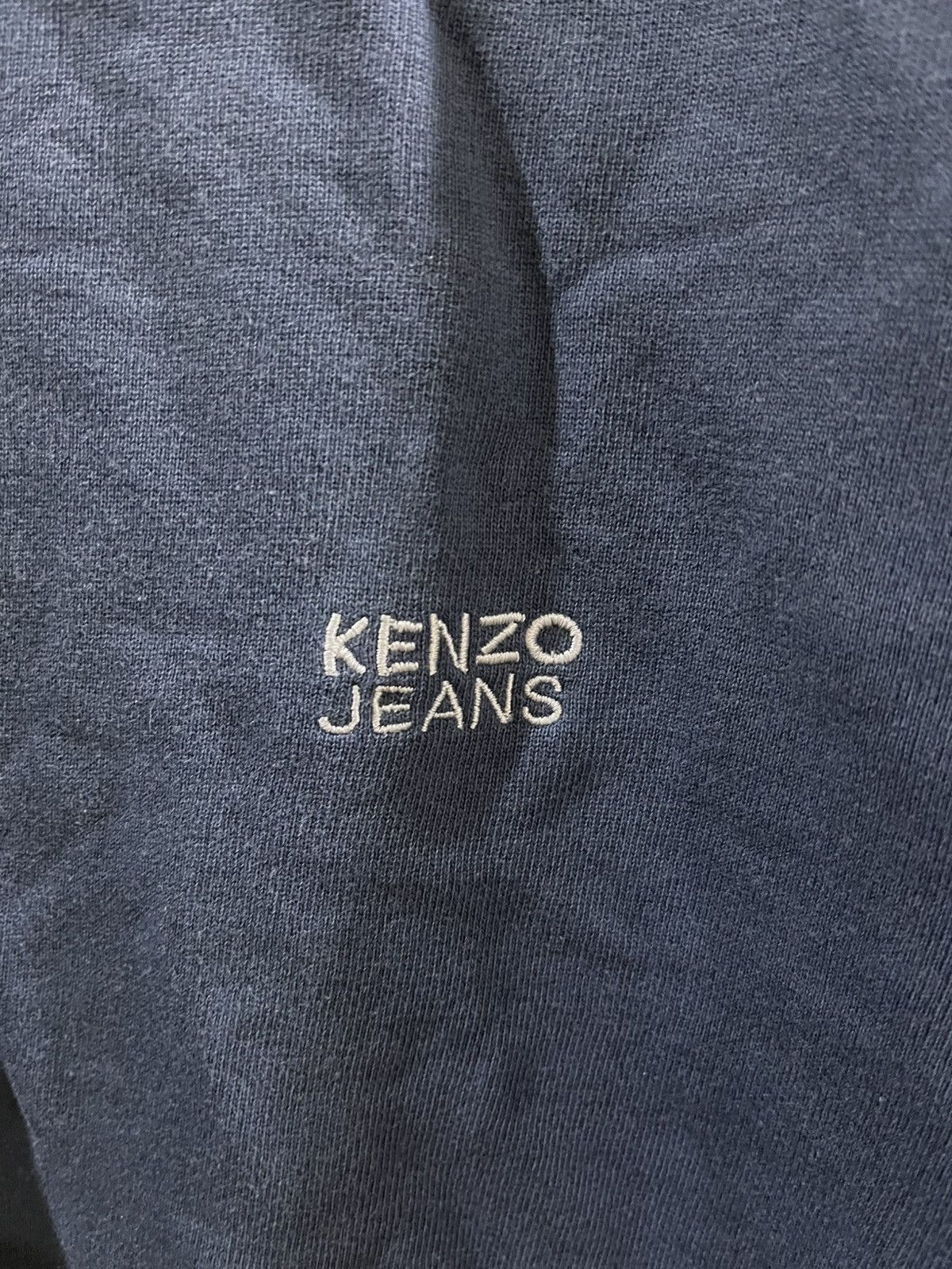Kenzo vintage Kenzo Jeans spellout embroidery pullover sweatshirt Size US L / EU 52-54 / 3 - 4 Thumbnail