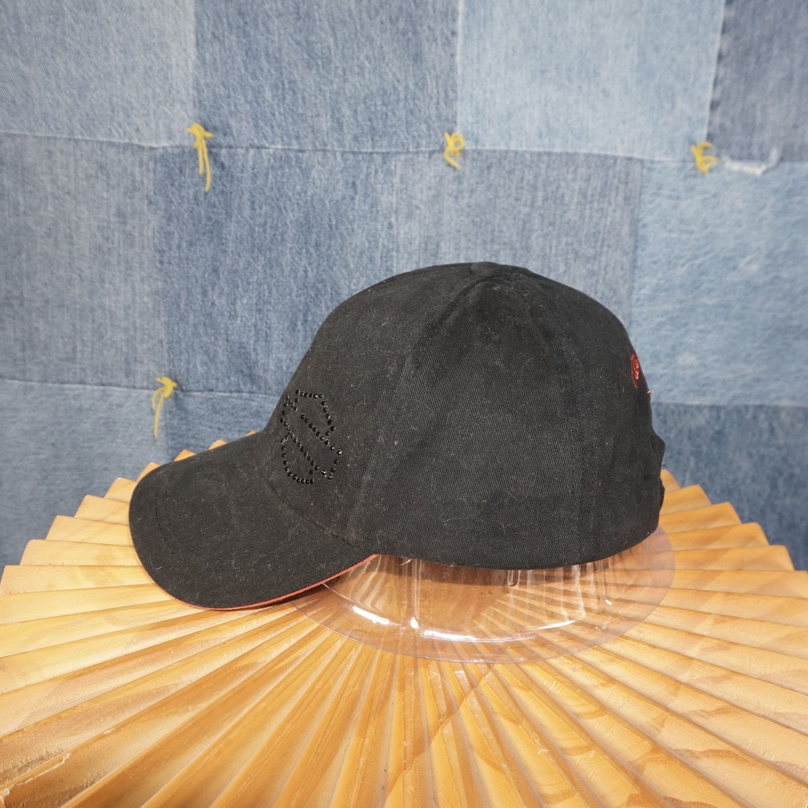 Harley Davidson OSFA - Vintage / Y2K Blked Out Harley W/ Back Embroidery Hat Size ONE SIZE - 3 Thumbnail