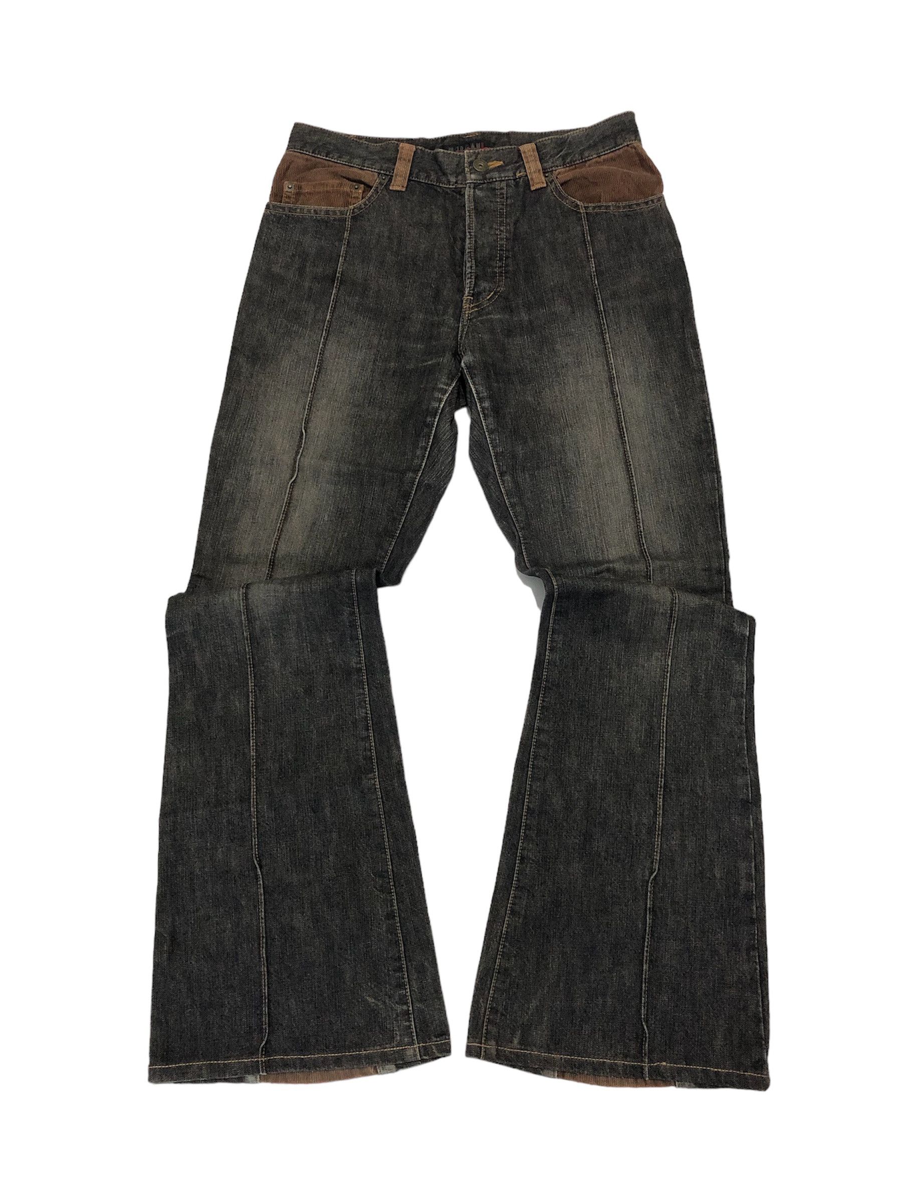 Le Grande Bleu (L.G.B.) Morgan Homme Flared Denim Mix Corduroy Size US 29 - 4 Thumbnail