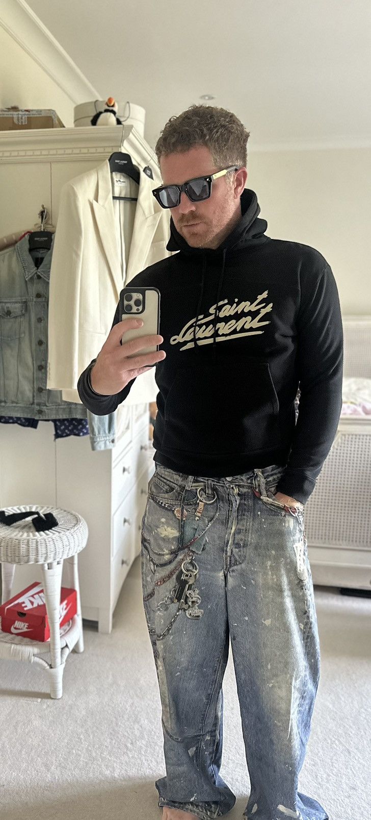 Acne Studios SS24 Acne studios loose fit rope chain jeans 48 Size US 32 / EU 48 - 12 Thumbnail
