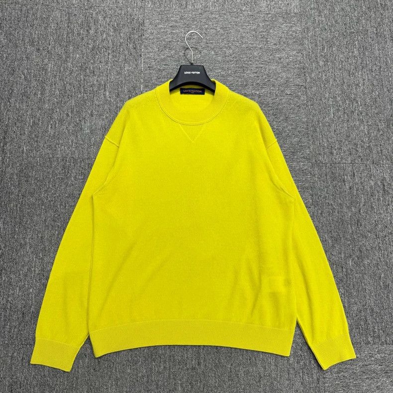 Louis Vuitton Yellow Cashmere Knit Sweater- DMC