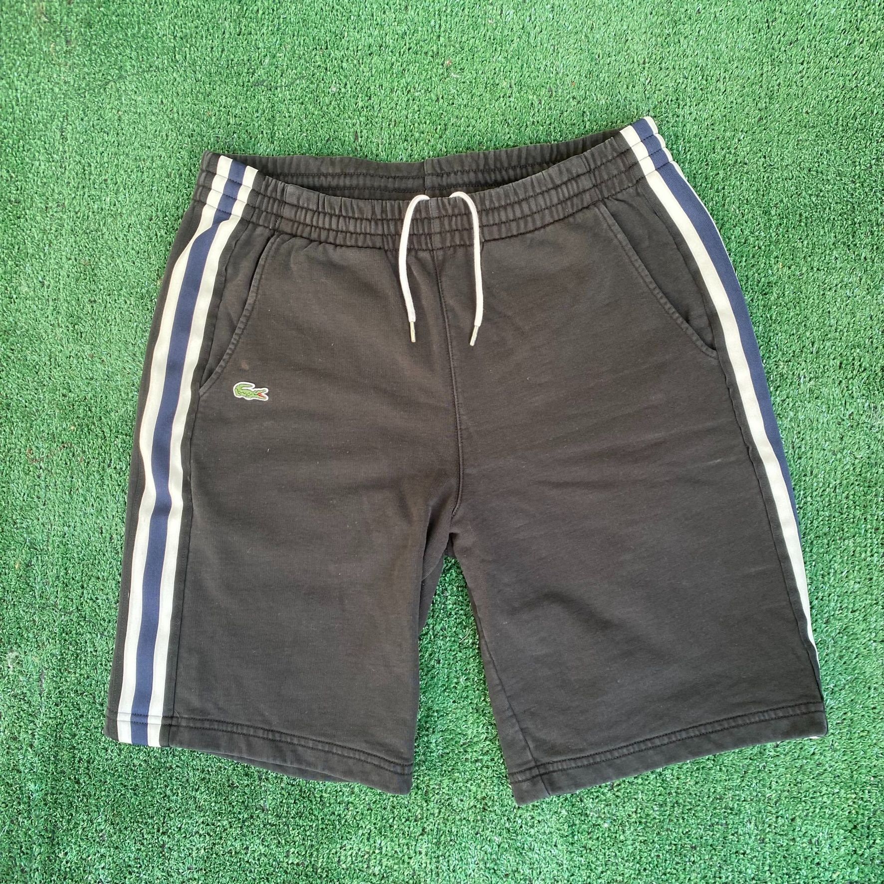 Lacoste Vintage Y2K Lacoste Sport Sweat Shorts Fleece Gym Logo Black Size US 30 / EU 46 - 1 Thumbnail
