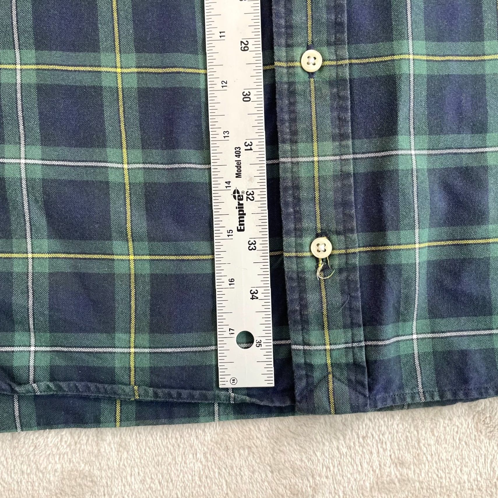 Polo Ralph Lauren Polo Ralph Lauren Shirt 4XLT Men Navy Tartan Plaid Long Sleeve Pony Preppy Size US XXL / EU 58 / 5 - 6 Thumbnail