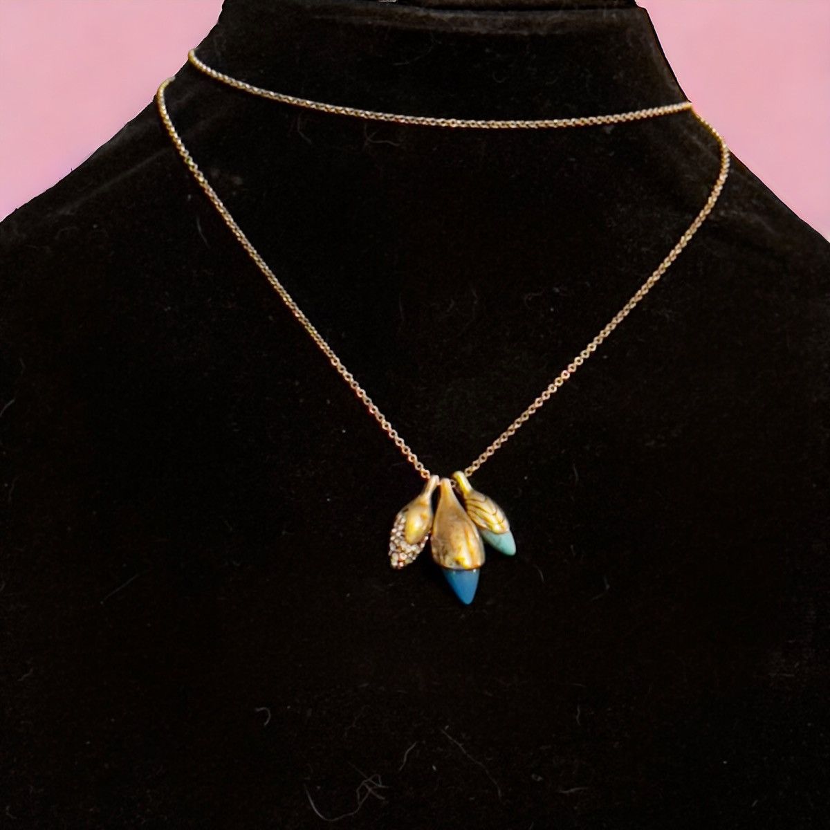 Jessica Simpson Jessica Simpson flower buds charm necklace Size ONE SIZE - 1 Thumbnail