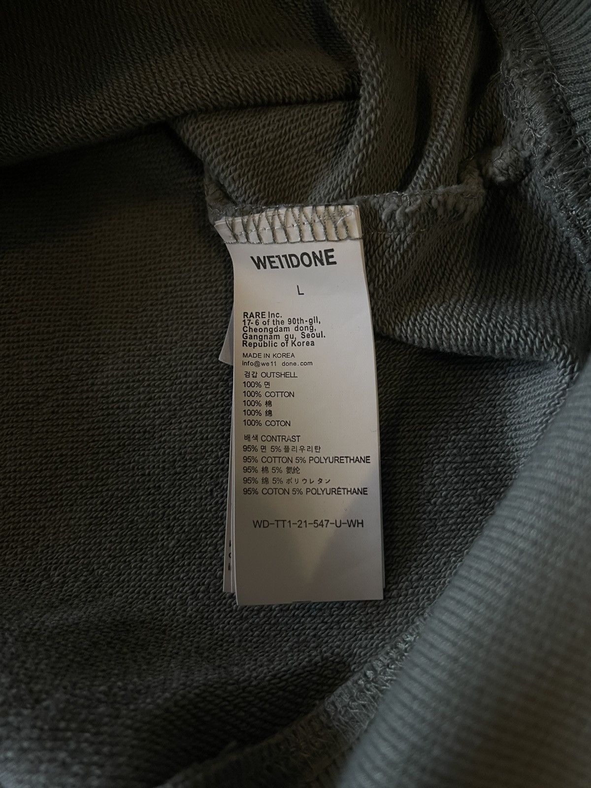 WE11DONE WE11DONE Pull over Crewneck Sweater Size US L / EU 52-54 / 3 - 6 Thumbnail