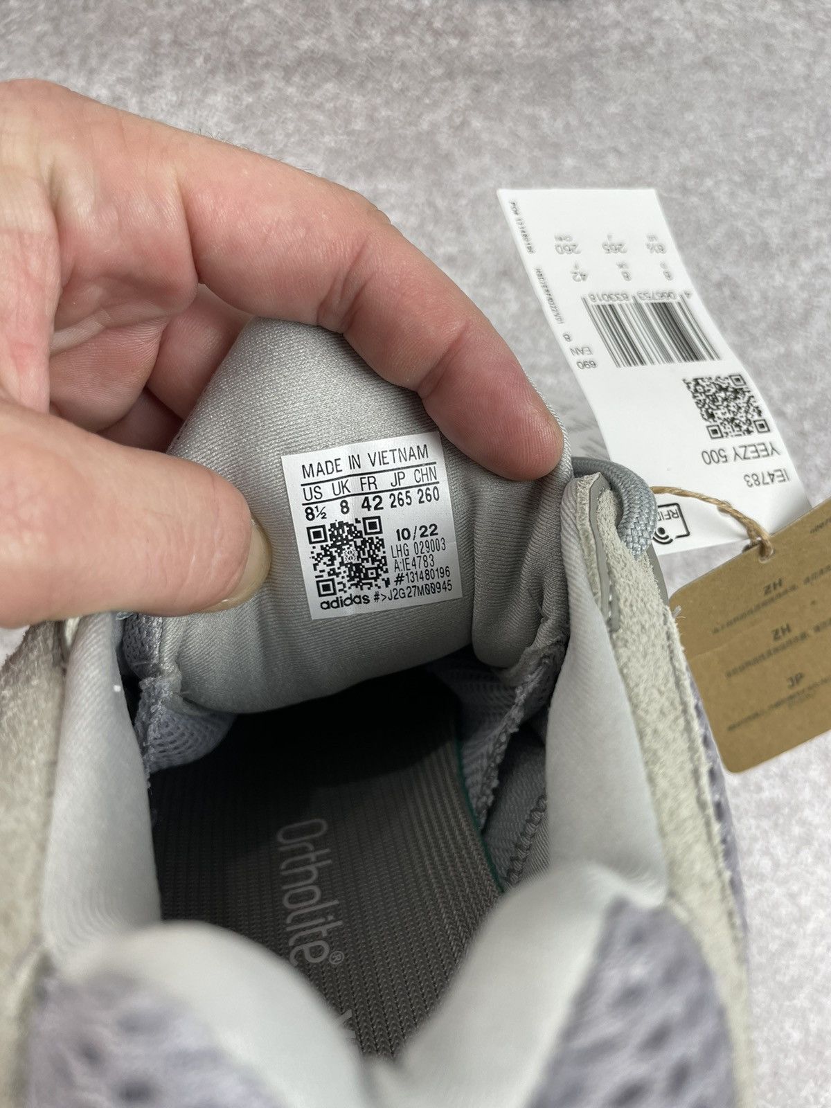 Adidas × Kanye West Adidas Kanye West Yeezy 500 Stone Salt Size 8.5 Size US 8.5 / EU 41-42 - 11 Thumbnail