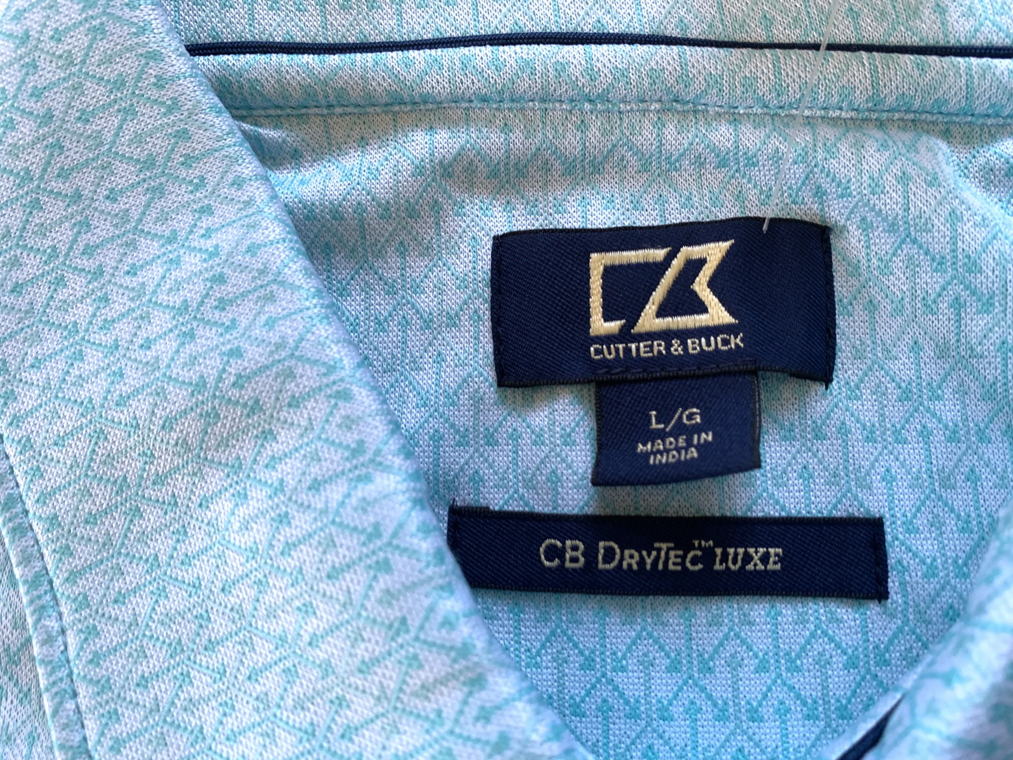 Cutter & Buck Cutter & Buck Dry Tec Turqoise Polo T Shirt Size US L / EU 52-54 / 3 - 5 Thumbnail