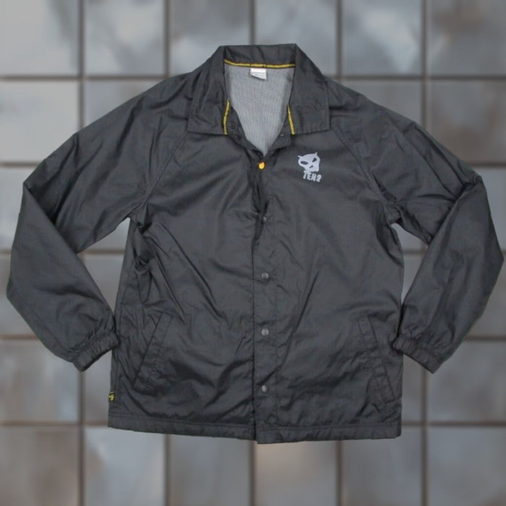 Nike Nike Jacket Mens Large Black Ten2 Cycling Snap Front Windbreaker Size US L / EU 52-54 / 3 - 1 Thumbnail