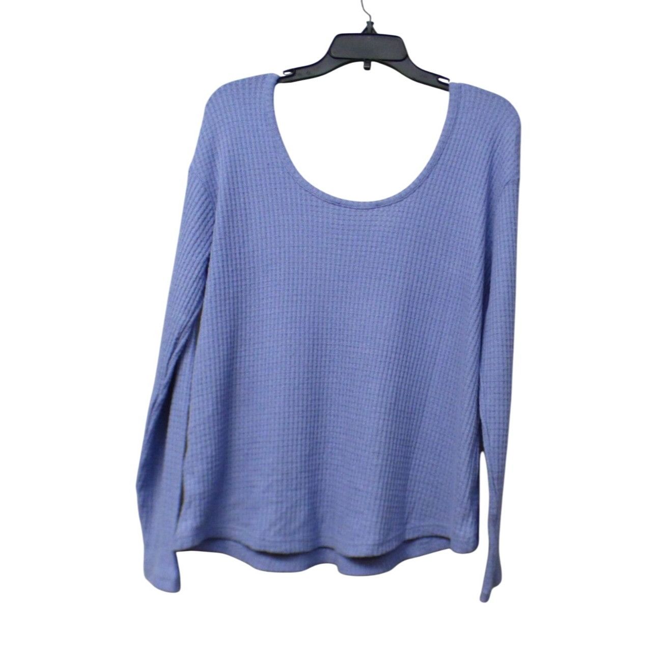 Other Abound Women’s V-neck Thermal Long Sleeve Tee, Blue, M Size M / US 6-8 / IT 42-44 - 9 Thumbnail