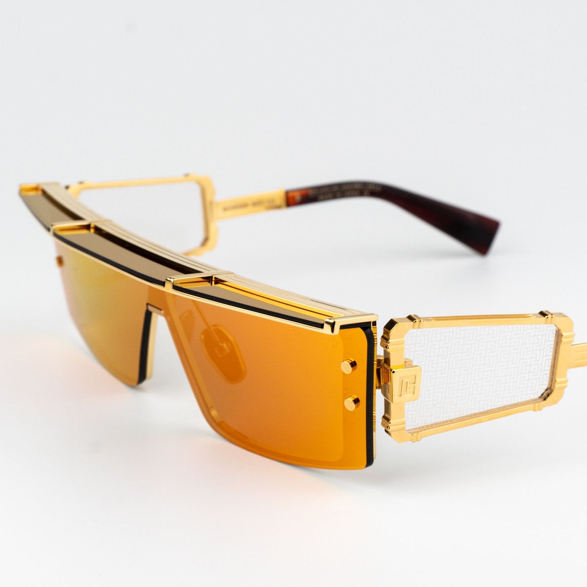 Balmain Balmain Sunglasses Gold Mirror WONDER BOY - III BPS-127C-145 Size ONE SIZE - 3 Thumbnail