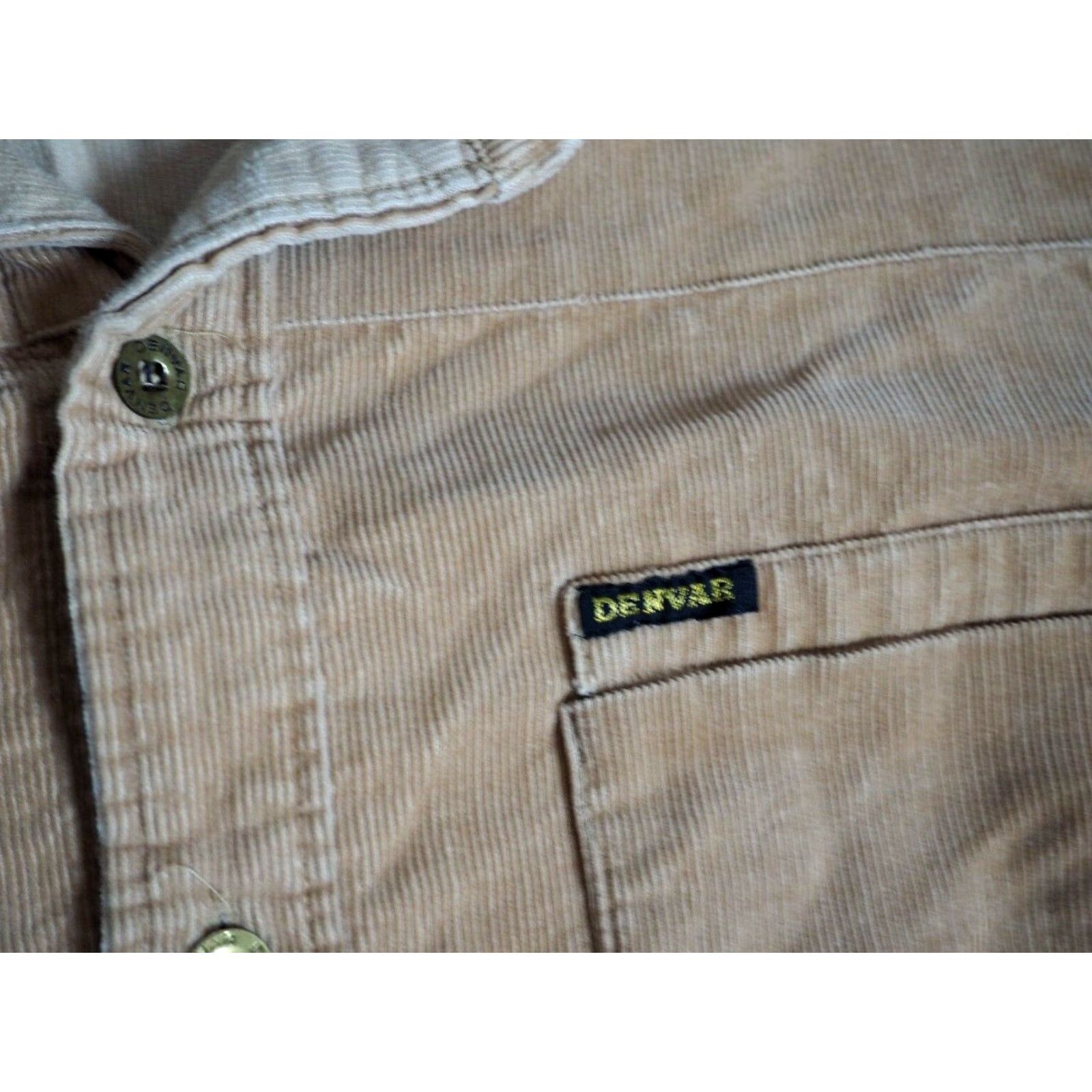 Vintage VTG 60s Denvar Beige Tan Corduroy Western Cowboy Pocket Button Shirt Mens L EUC Shirt Western Mens L Beige 1960s Rockabilly Corduroy Denvar Size US L / EU 52-54 / 3 - 4 Thumbnail