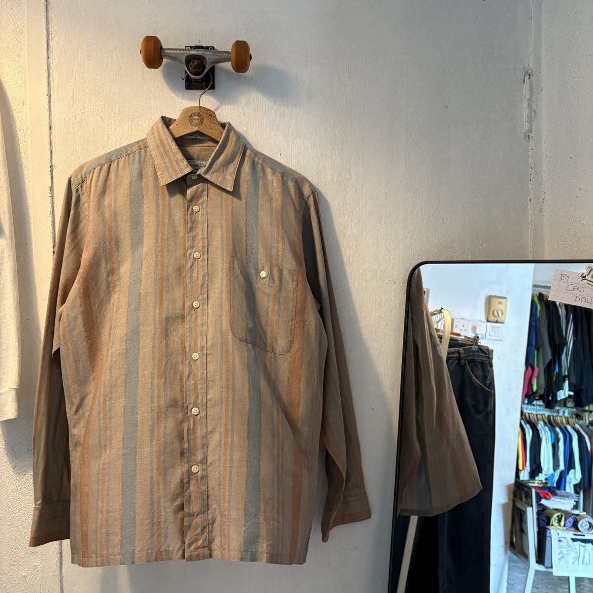 Christian Dior Monsieur Christian Dior Stripe Button Ups Size US M / EU 48-50 / 2 - 1 Thumbnail