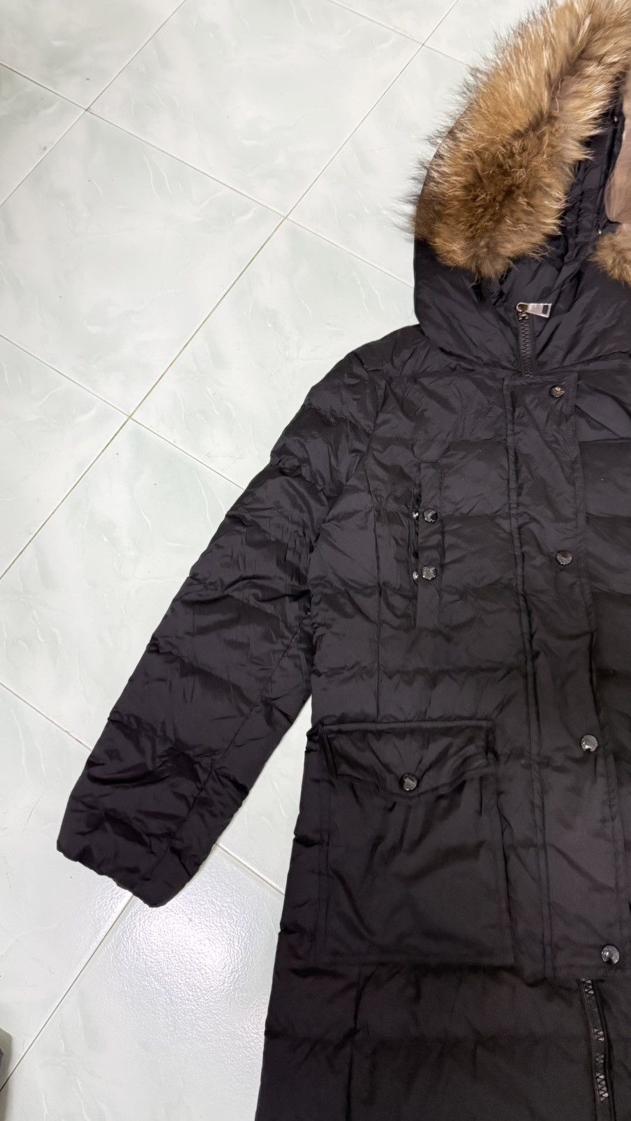 Moncler Moncler Goose Down Jacket Fur Size S / US 4 / IT 40 - 3 Thumbnail