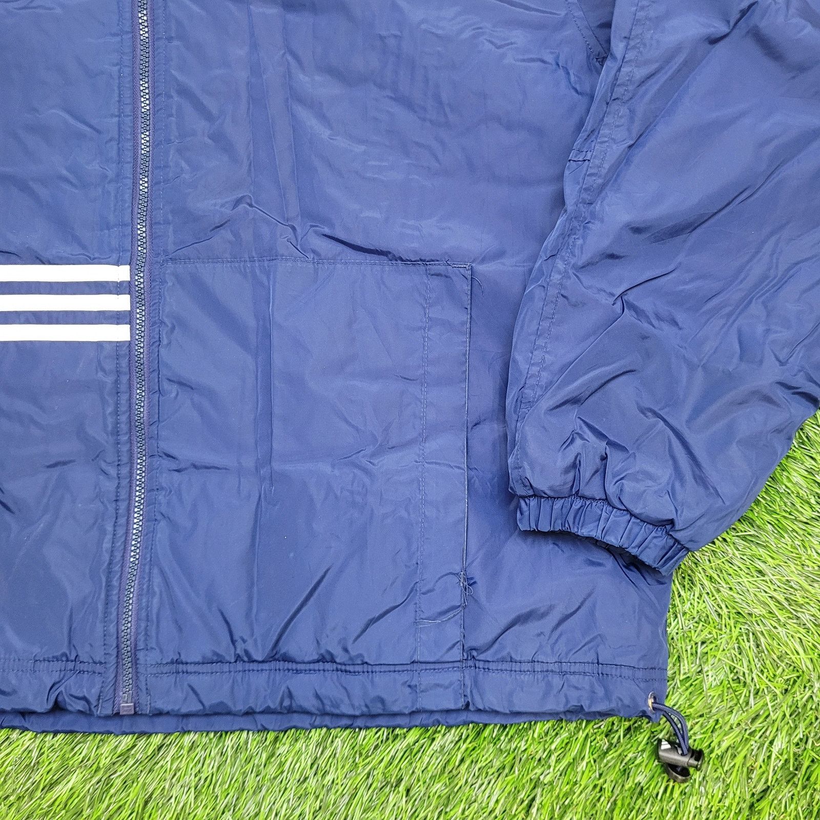 Adidas Vintage 90s ADIDAS Hooded Windbreaker Zip Jacket Large 36x27 Size US M / EU 48-50 / 2 - 5 Thumbnail
