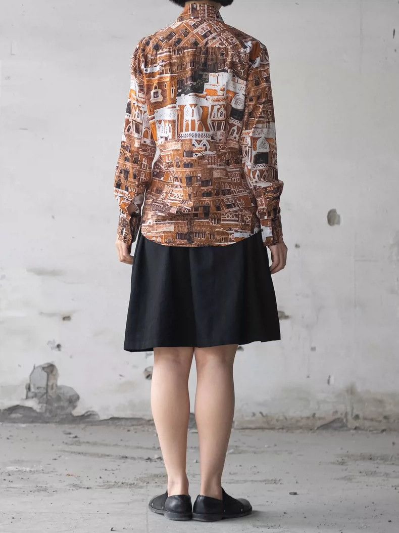 Vivienne Westwood City street scene collar shirt