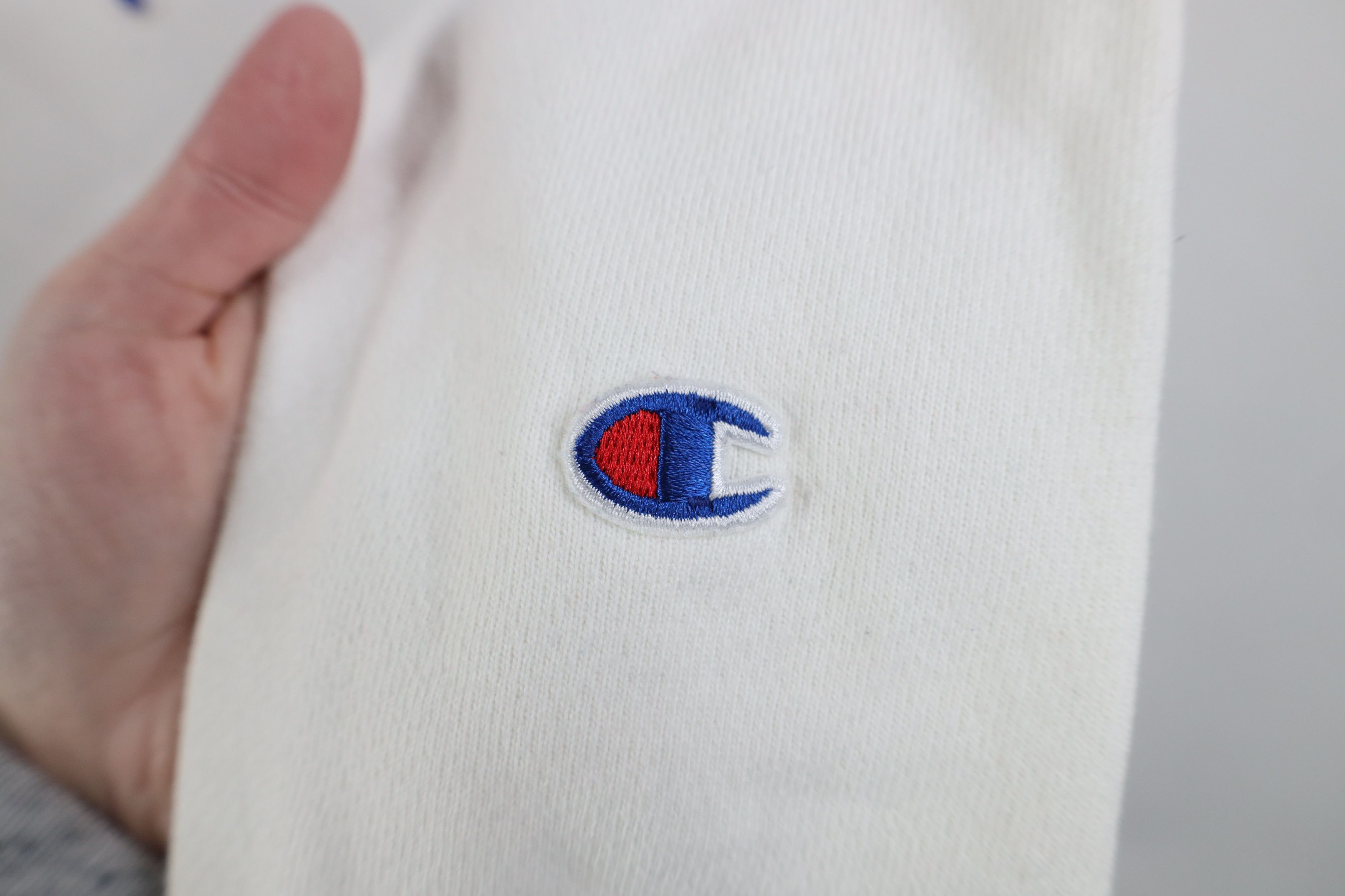Champion Vintage Y2K Champion Reverse Weave Heavy Sweatshirt White Size M / US 6-8 / IT 42-44 - 6 Thumbnail