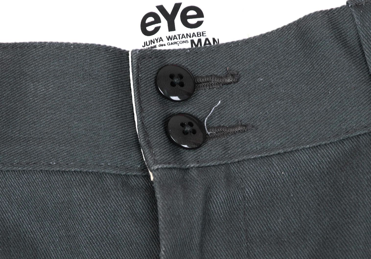 Junya Watanabe Leather Patch Cropped Tapered Pants in Charcoal M Size US 38 / EU 54 - 5 Thumbnail
