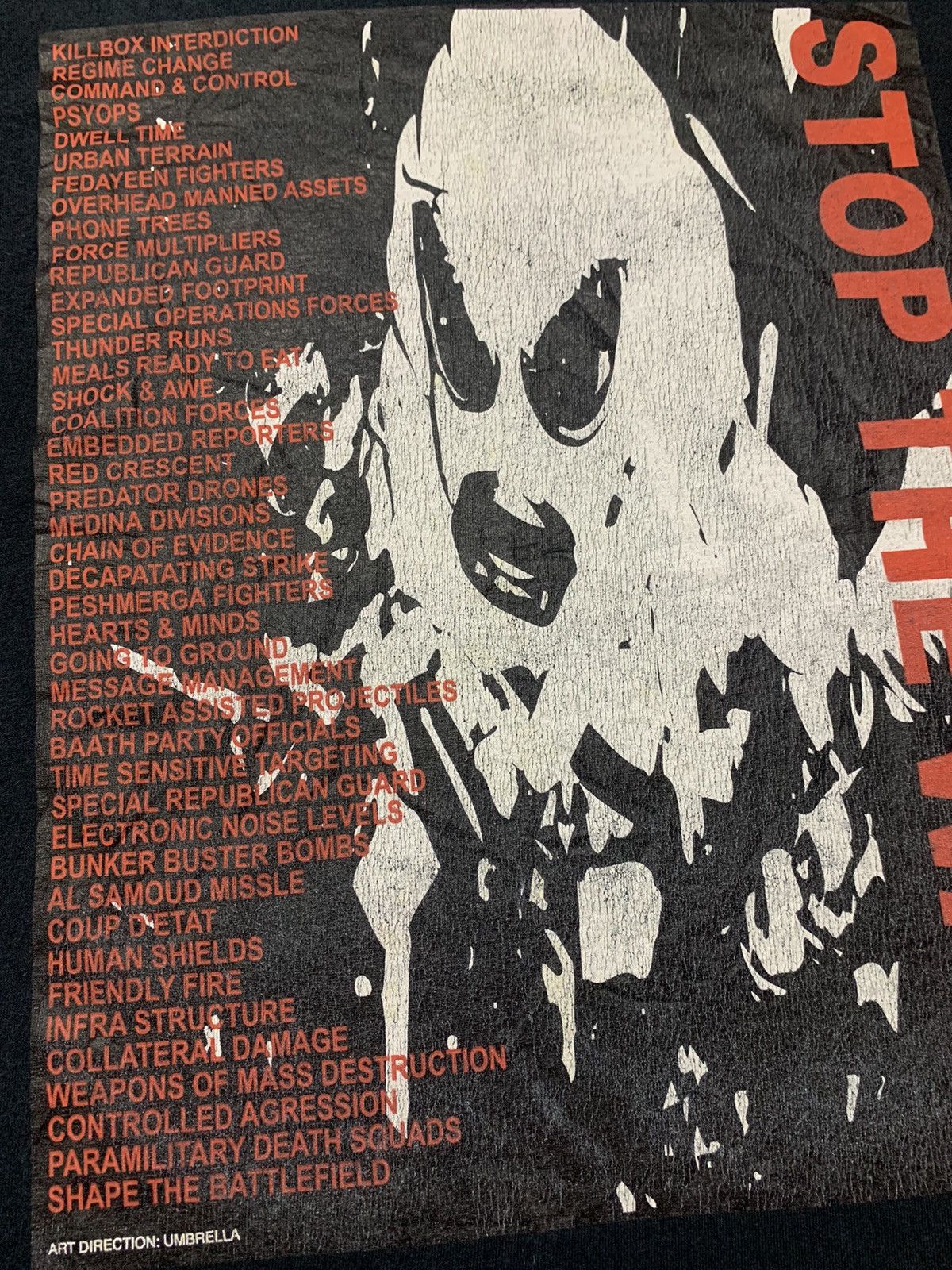 Futura Limited Ed. Futura Laboratories ‘Stop the War” Tshirt Size US L / EU 52-54 / 3 - 7 Thumbnail