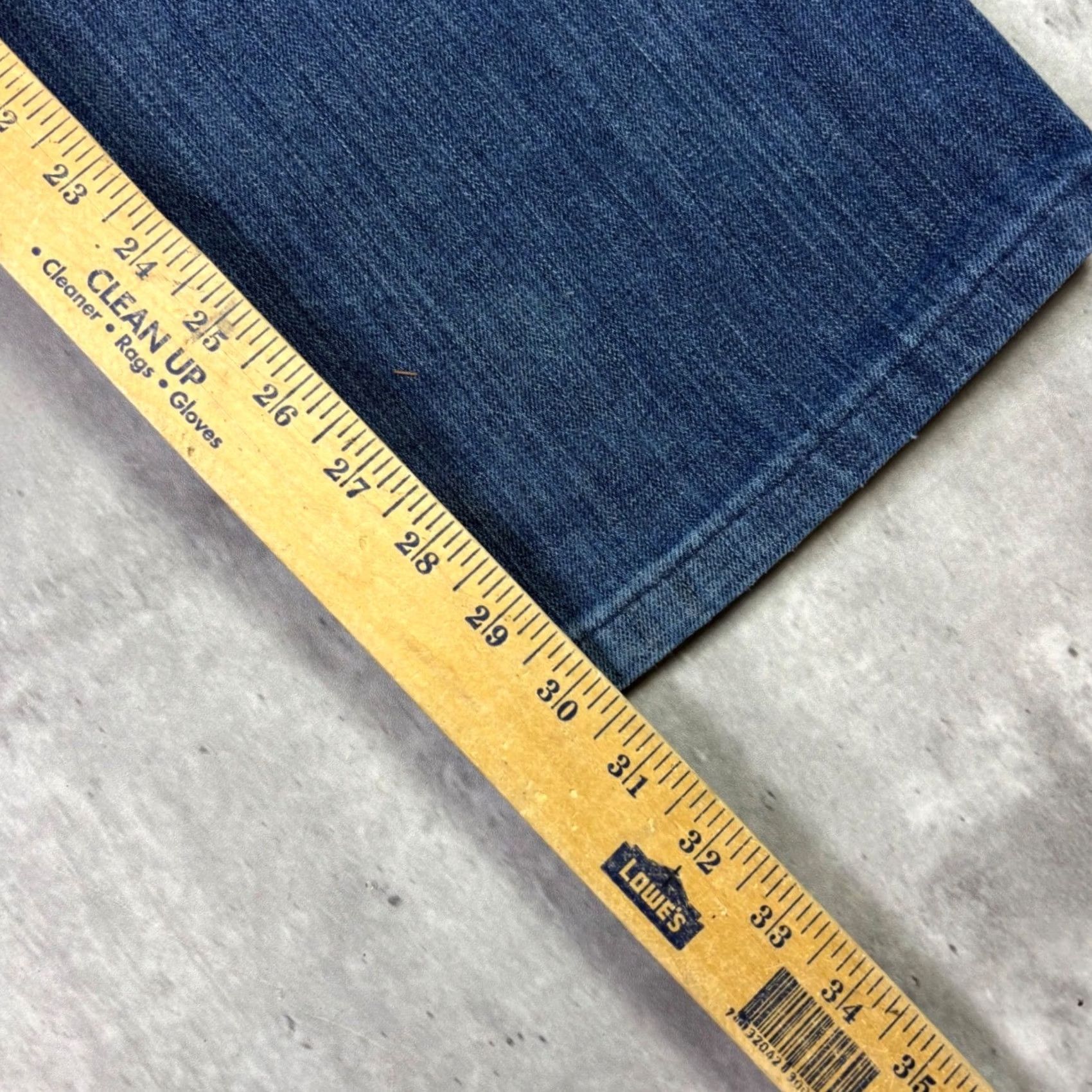 Carhartt Carhartt Jeans Mens 32x30 Relaxed Fit Carpenter Blue Denim Distressed 5-Pocket Hem Work Mens Clothing Jeans Size US 32 / EU 48 - 4 Thumbnail
