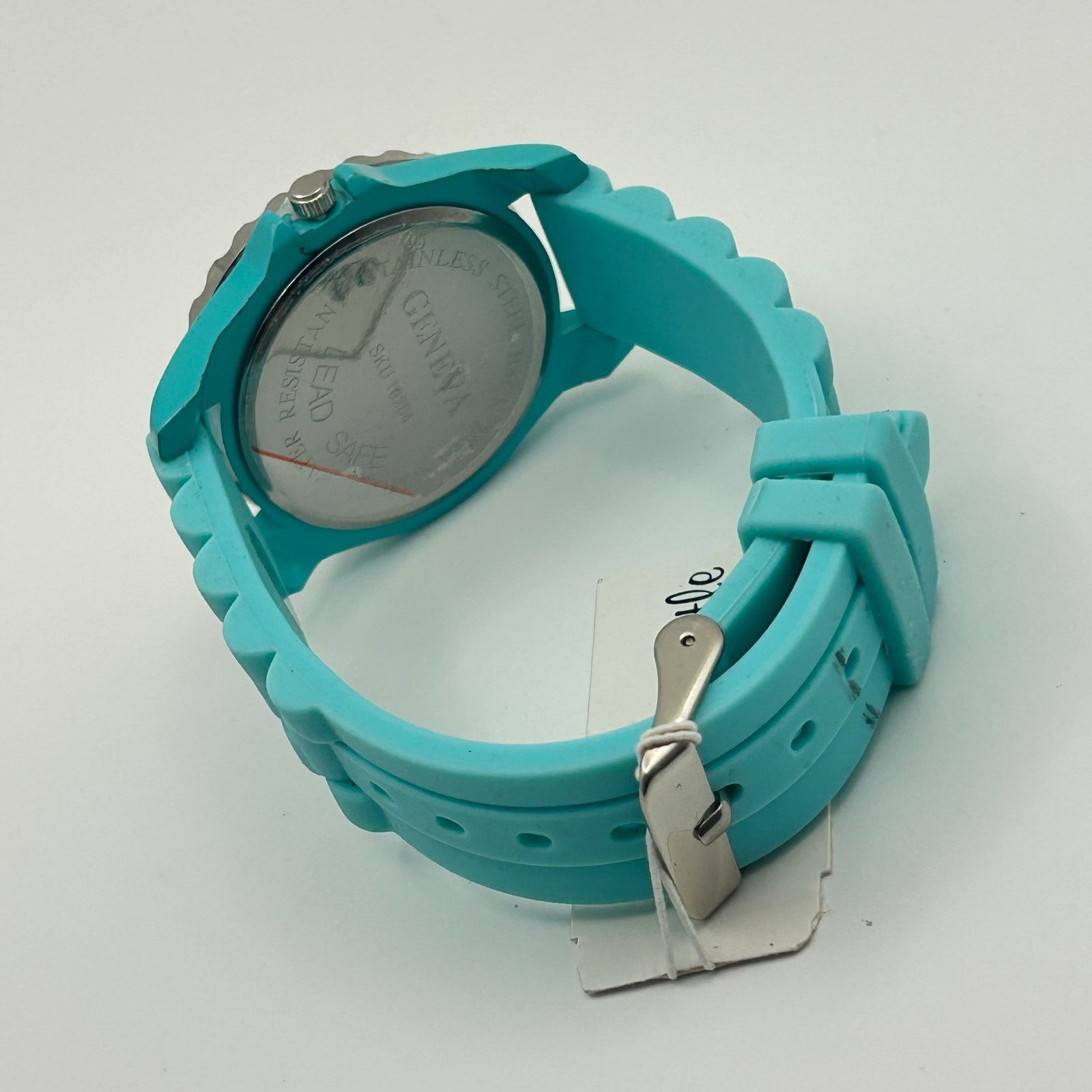 Geneva Geneva Silver Crystals Light-blue Tone Womens Fashion Watch Size ONE SIZE - 5 Thumbnail