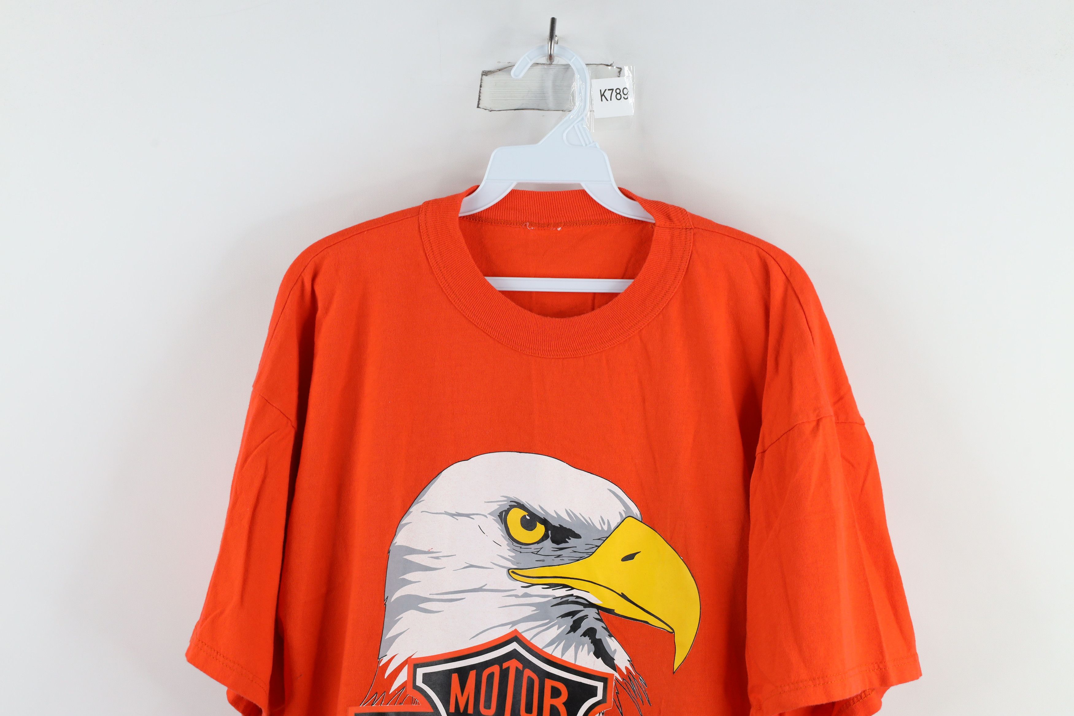 Harley Davidson × Vintage Vintage 90s Harley Davidson Spell Out Eagle Mexico T-Shirt Size US XL / EU 56 / 4 - 2 Thumbnail