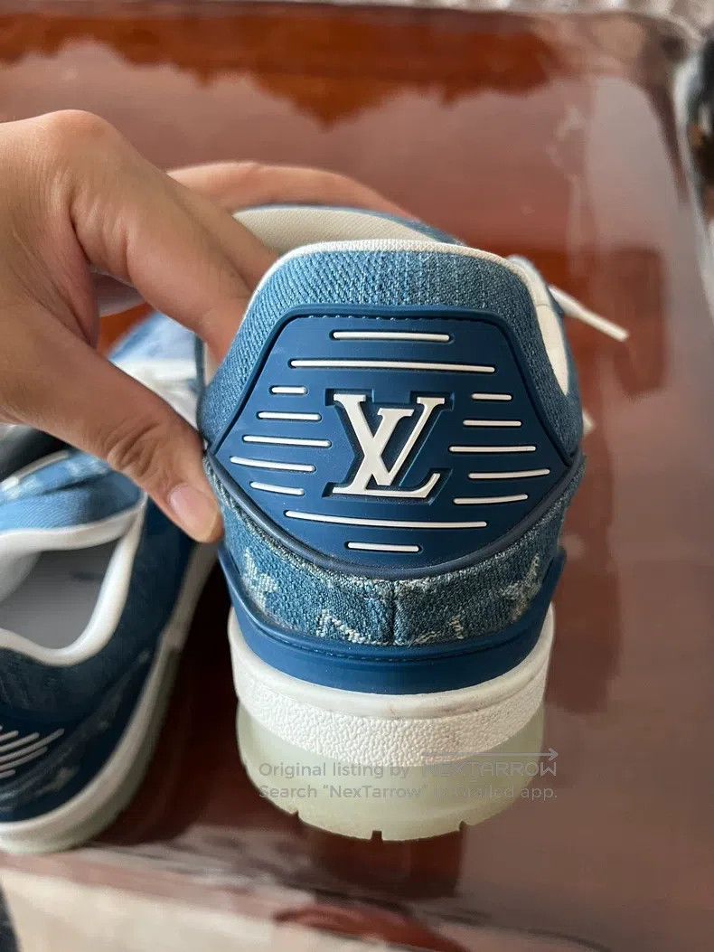 Louis Vuitton Louis Vuitton Classic denim full logo design shoes Size US 7 / EU 40 - 5 Thumbnail