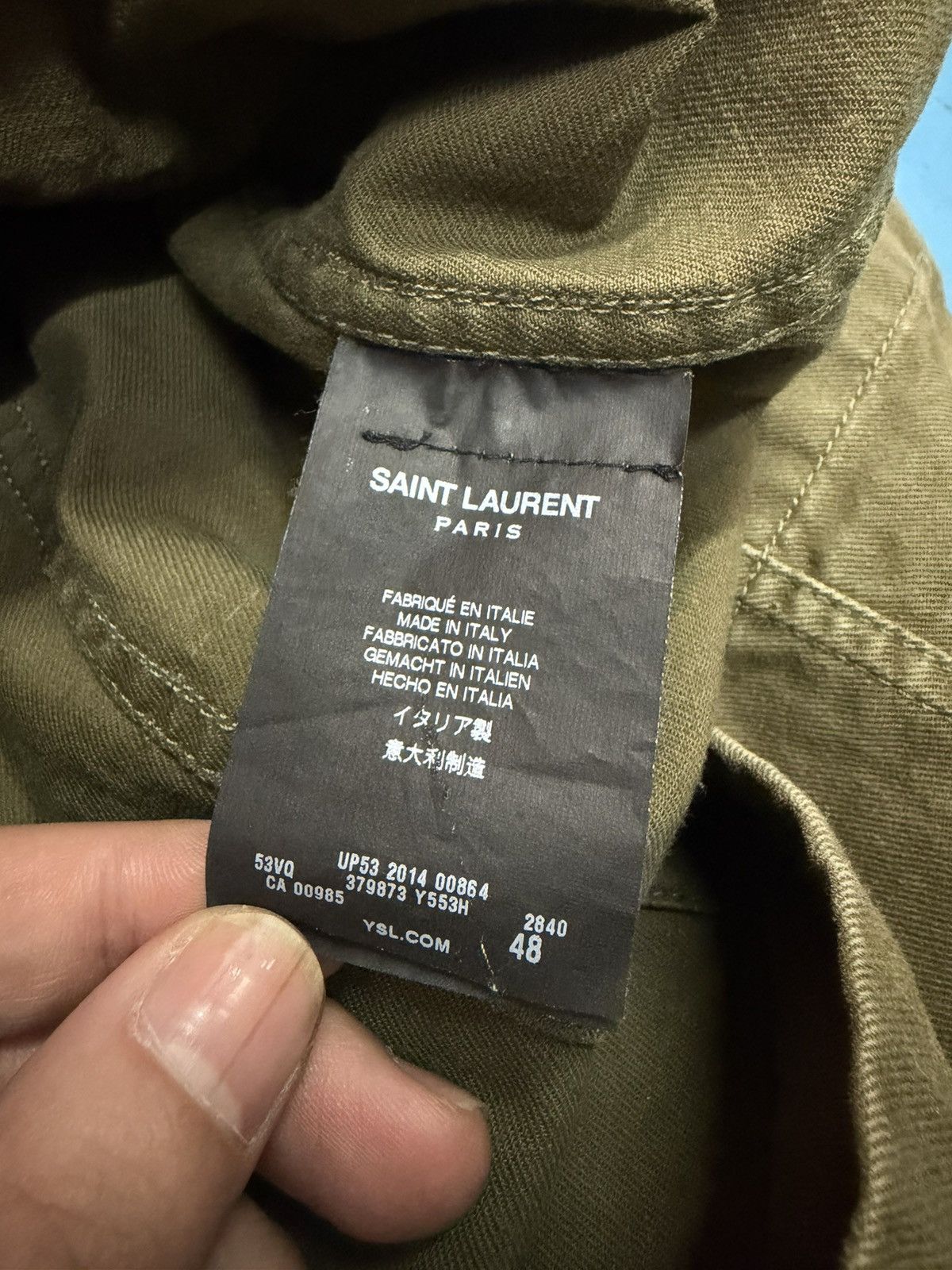 Saint Laurent Paris SAINT LAURENT SS15 EMBROIDERED SAFARI JACKET Size US M / EU 48-50 / 2 - 7 Thumbnail