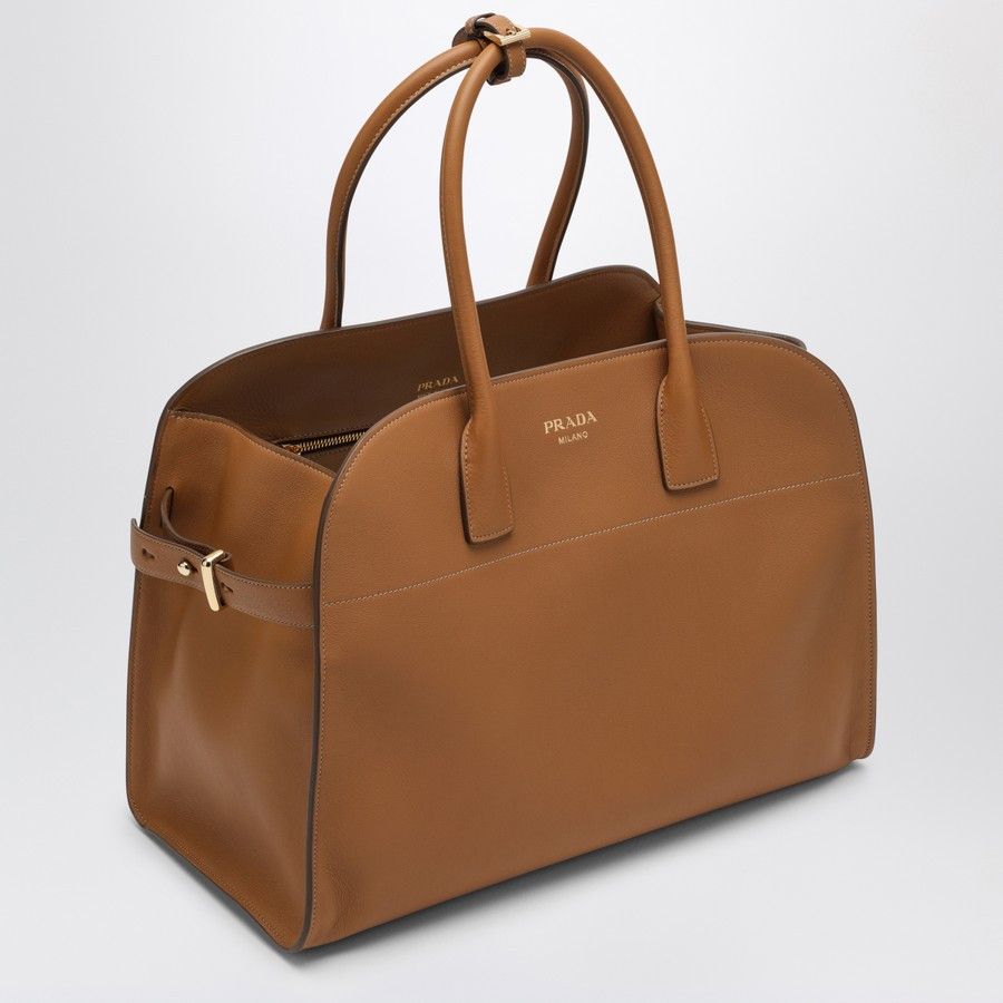 Prada o1d2blof0924 Size : OS / Leather Shopping Bag In Brown Size ONE SIZE - 2 Thumbnail