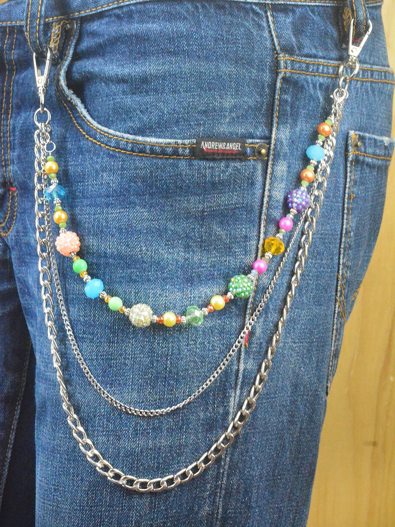 Japanese Brand × Jewelry Triple-Layer Crystal Bead Pants Chain Size ONE SIZE - 1 Thumbnail