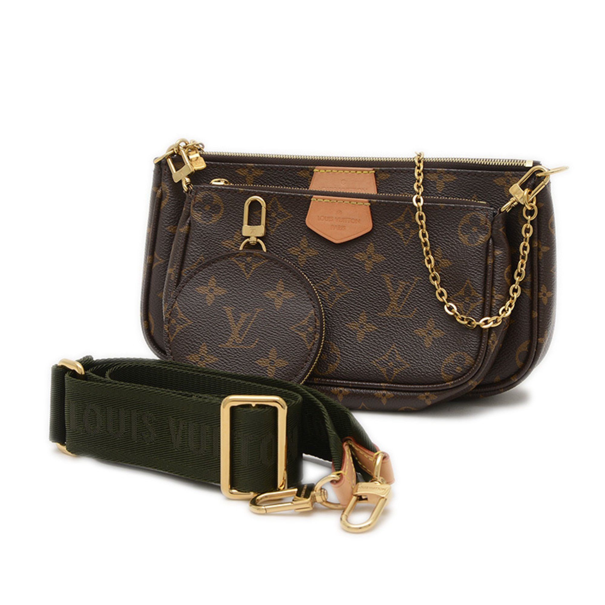 Louis Vuitton Monogram Multi Pochette Accessoires Shoulder Bag Khaki M44840 Bp in Beige, Women's