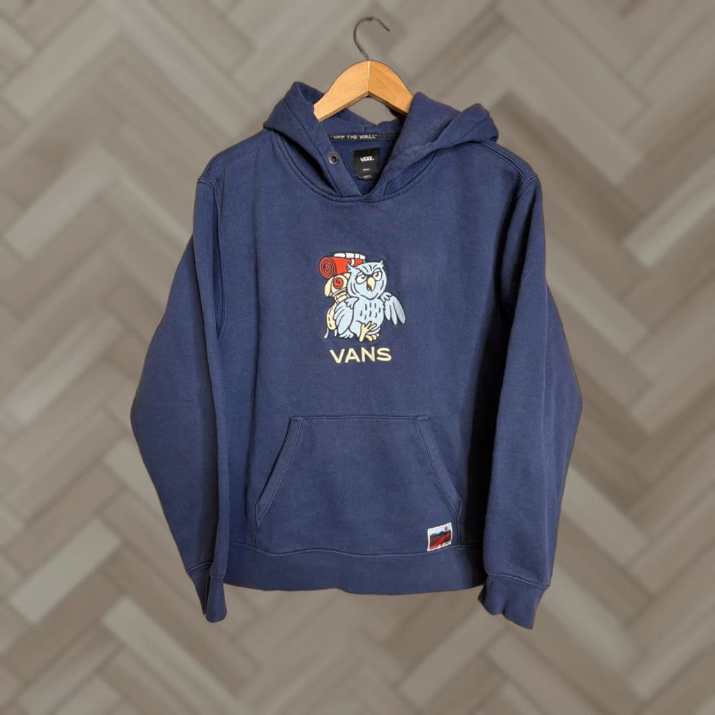 Vans Vans Hoodie Navy Embroidered Owl Mens Small Blue Off The Wall Sweatshirt Pullover Crew Neck Size US S / EU 44-46 / 1 - 1 Thumbnail