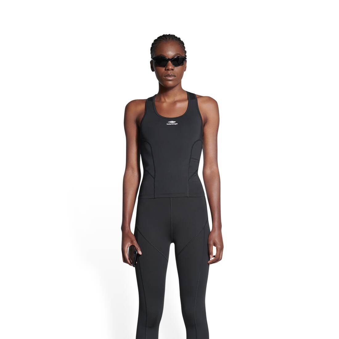 Balenciaga o1bcso1str0425 3B Sports Icon Athletic Tank Top in Black Size XL / US 12-14 / IT 48-50 - 5 Thumbnail