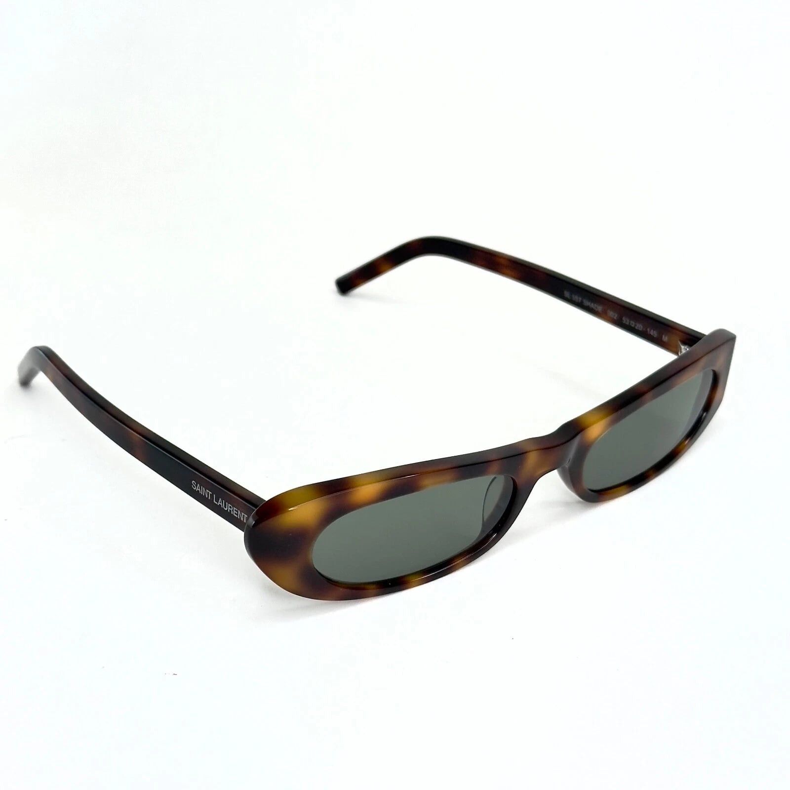 Yves Saint Laurent SAINT LAURENT SHADE SL 557 SL557 Brown Green Narrow Slim 002 Size ONE SIZE - 5 Thumbnail