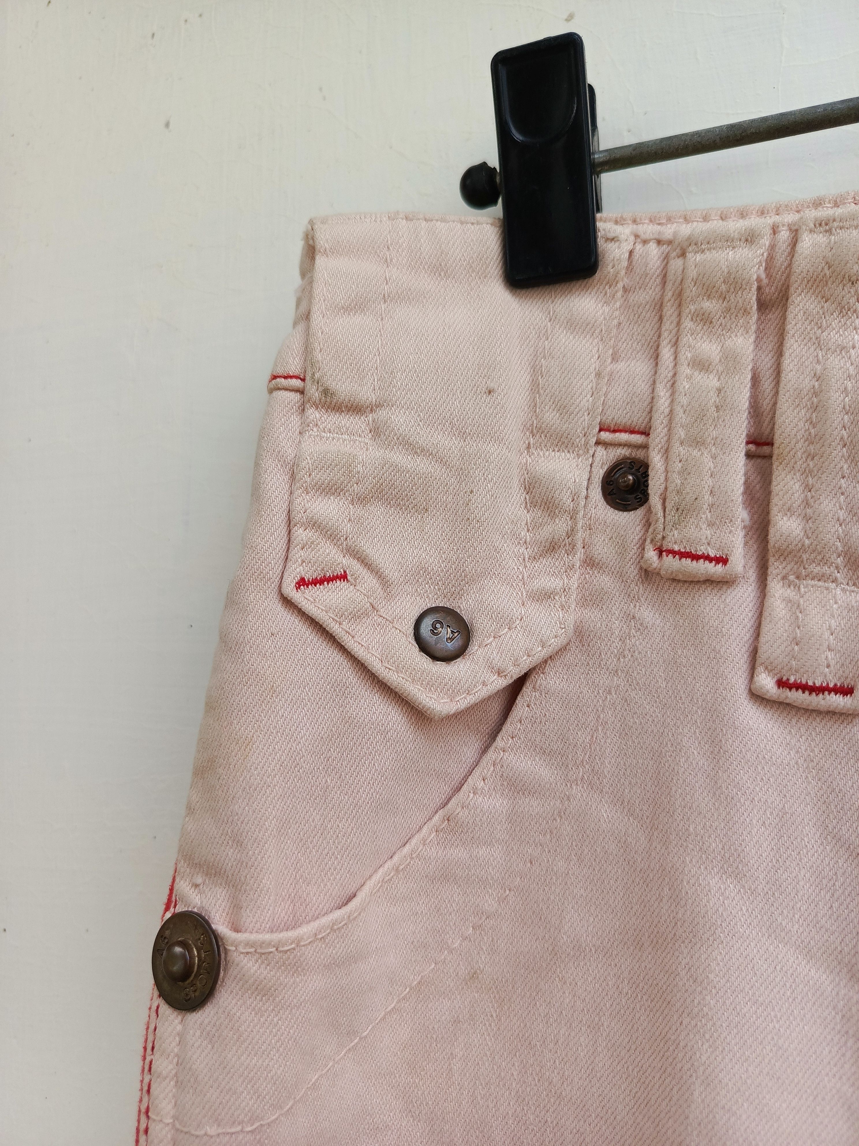 Designer A6 pants jeans pink color Size 26" / US 2 / IT 38 - 4 Thumbnail