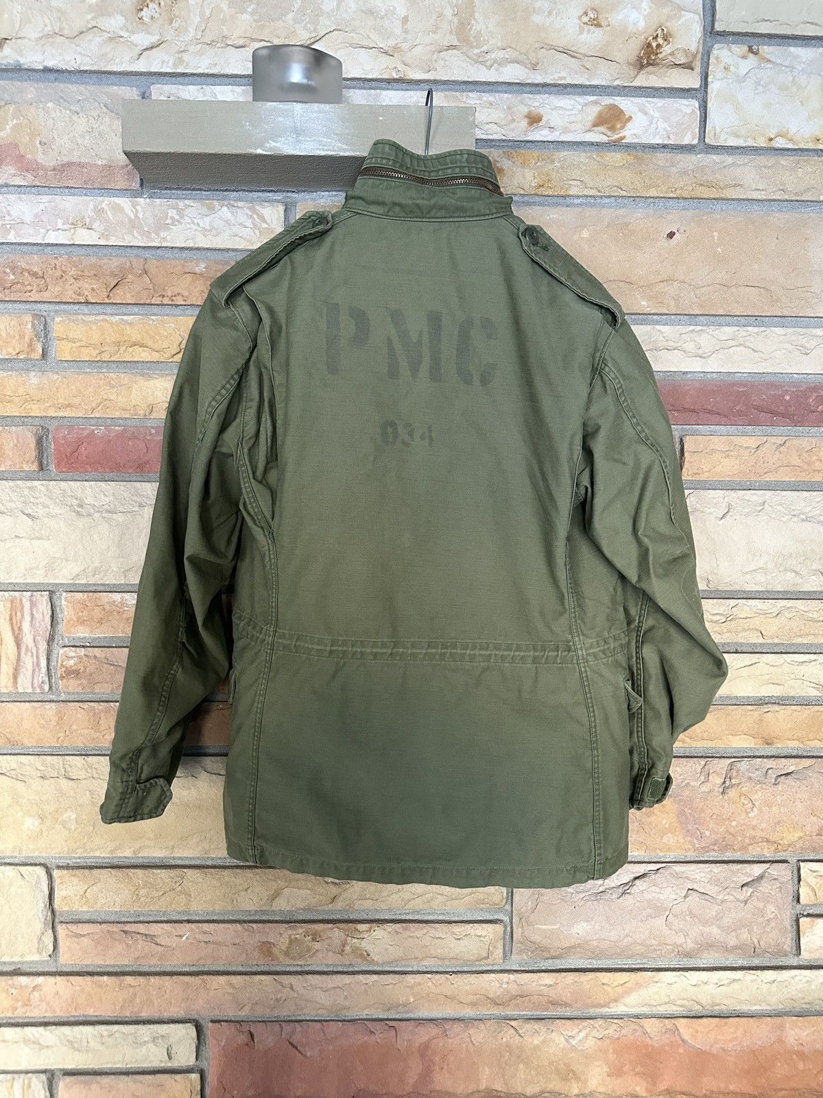 Vintage Vintage 70s PMC Stencil Military Field Jacket Coat Size US S / EU 44-46 / 1 - 1 Thumbnail