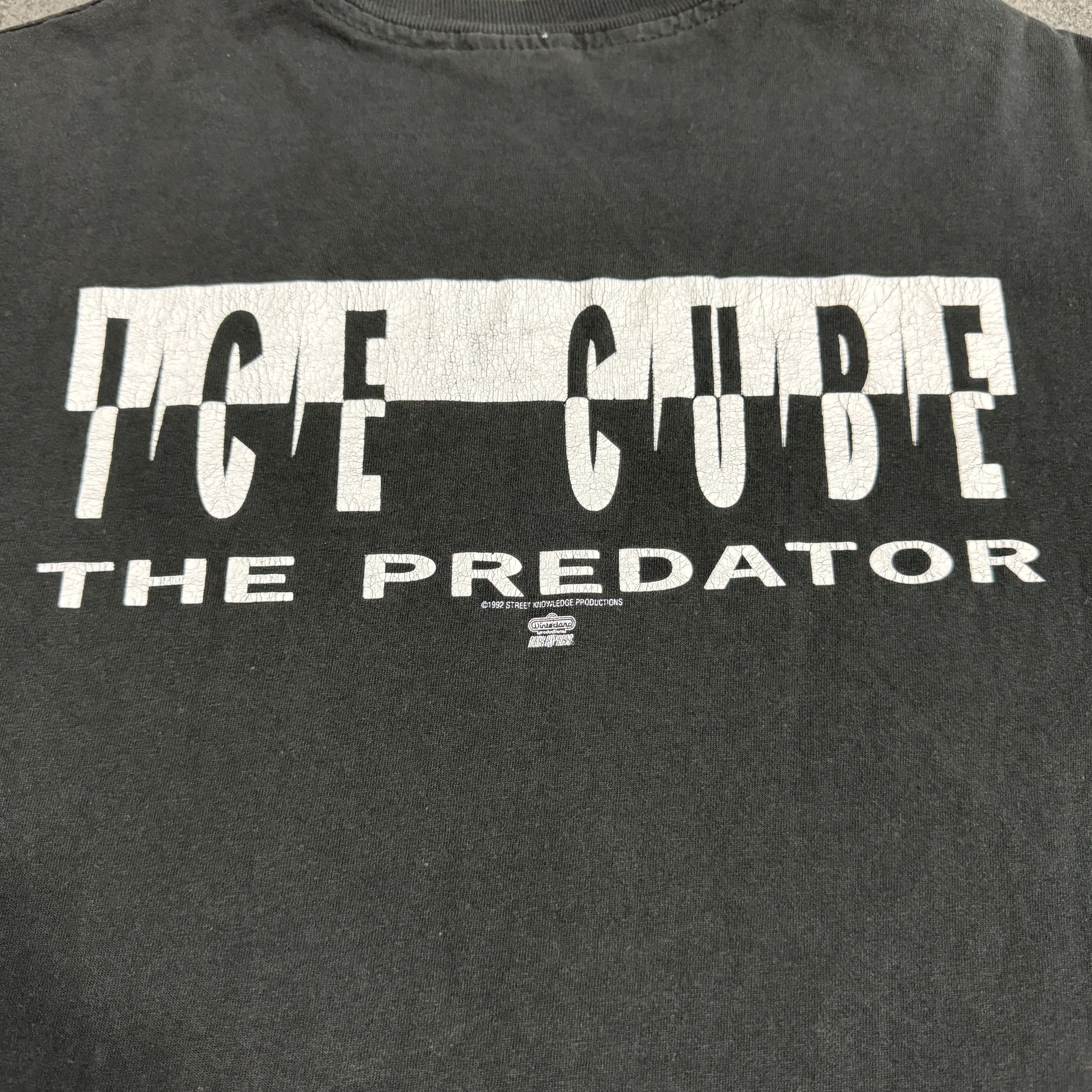 Rap Tees × Vintage Vintage 90s Ice Cube 'The Predator' T-shirt Size US XL / EU 56 / 4 - 4 Thumbnail