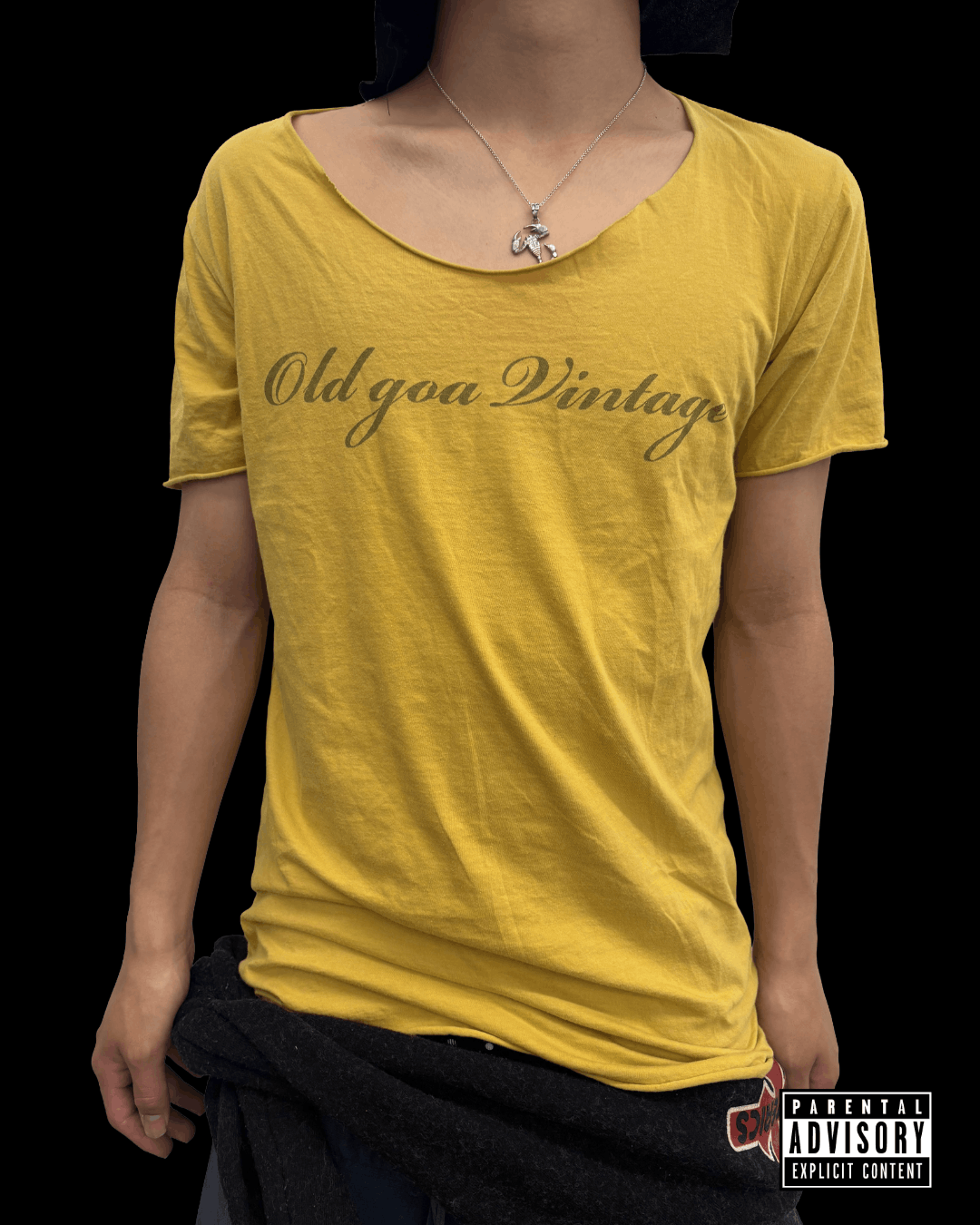 GOA GOA | "Old goa Vintage" Archive Script Tee Mustard Size US M / EU 48-50 / 2 - 2 Thumbnail