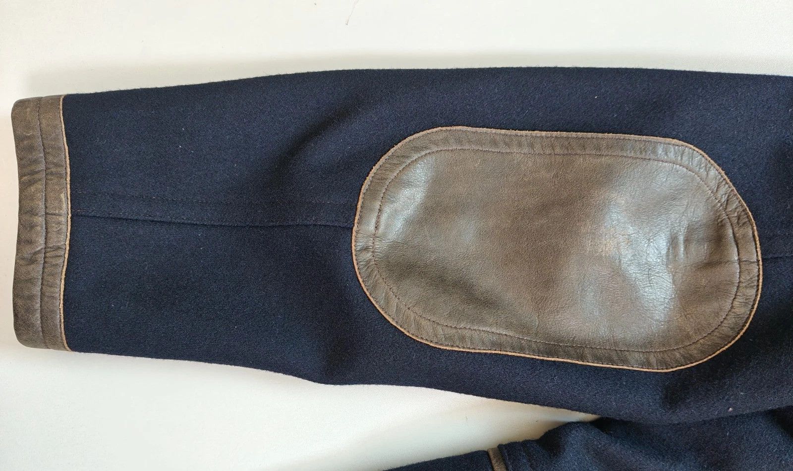 RRL Ralph Lauren Double RL Leather-Trim Peacoat FTP / 9505 Size US M / EU 48-50 / 2 - 11 Thumbnail