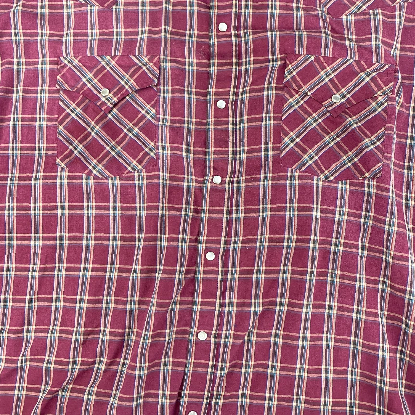 Vintage VINTAGE Ely Cattleman Shirt Mens 2XL Red Plaid Western Pearl Snap Button Up Cow Shirt Size US XXL / EU 58 / 5 - 3 Thumbnail
