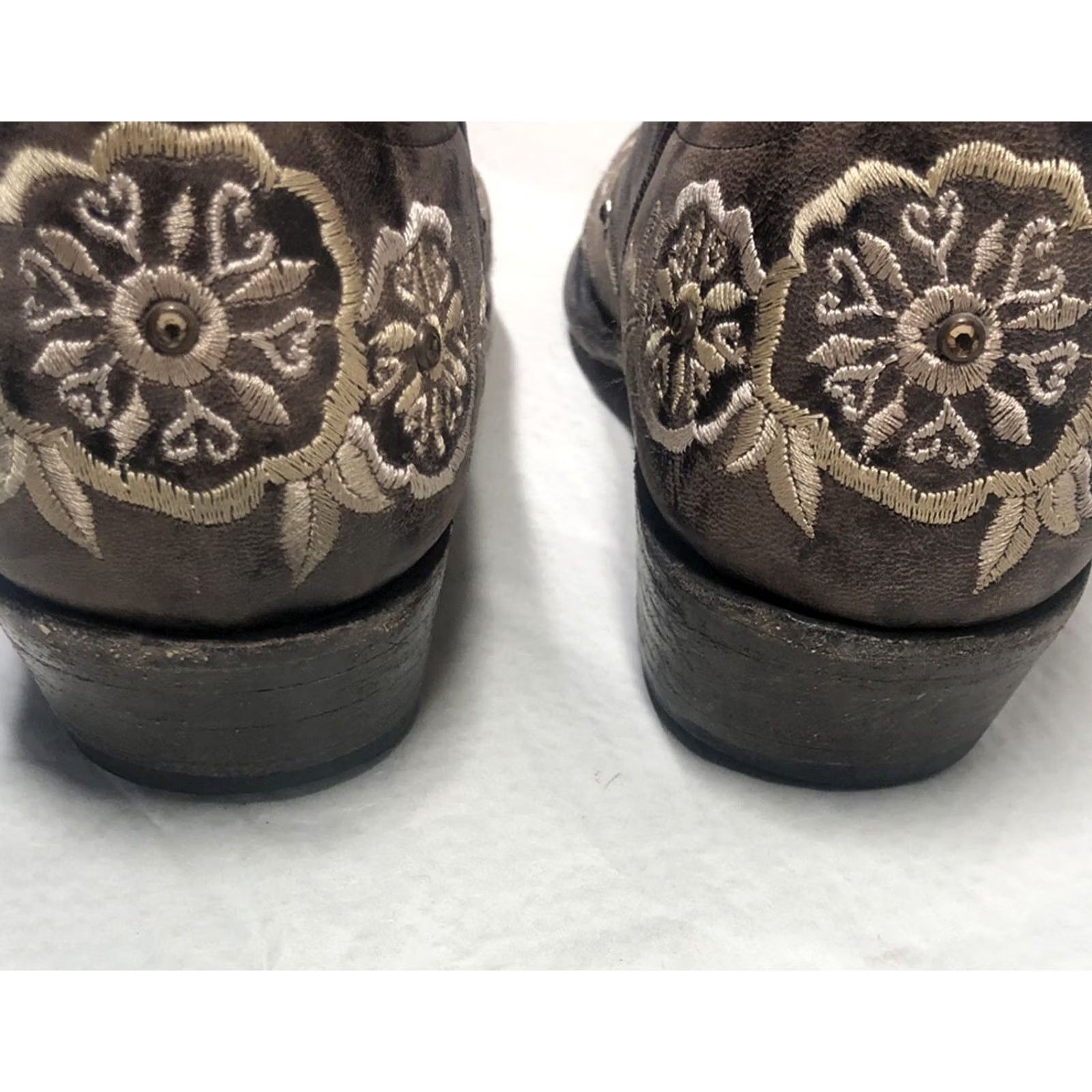 Old Gringo Old Gringo Lucky Horseshoe Cowgirl Boots Women’s 9.5 Chocolate Brown Snip Toe Size US 10 / IT 40 - 6 Thumbnail